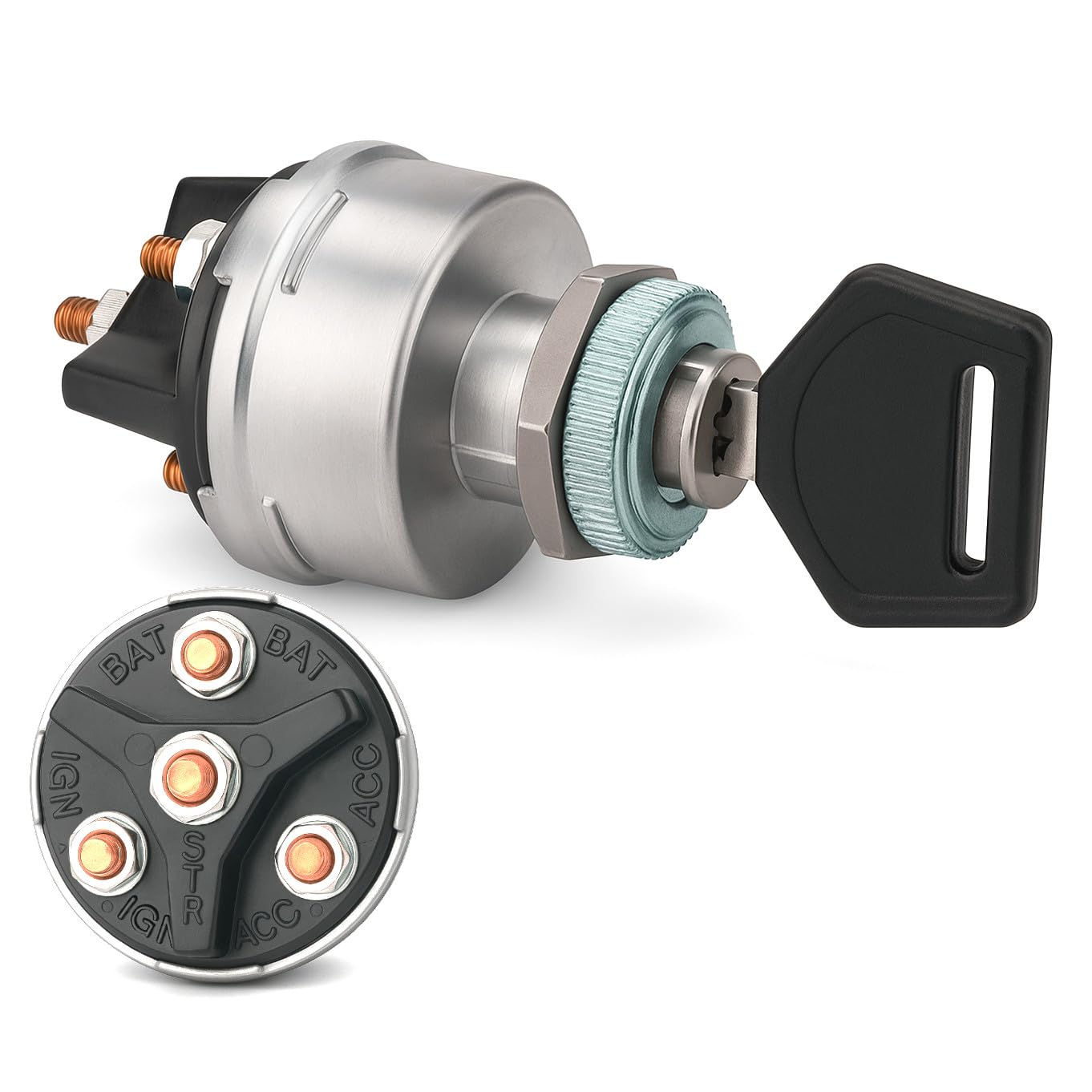 4-Position Universal Ignition Key Switch Acc/Off/Ign/Start