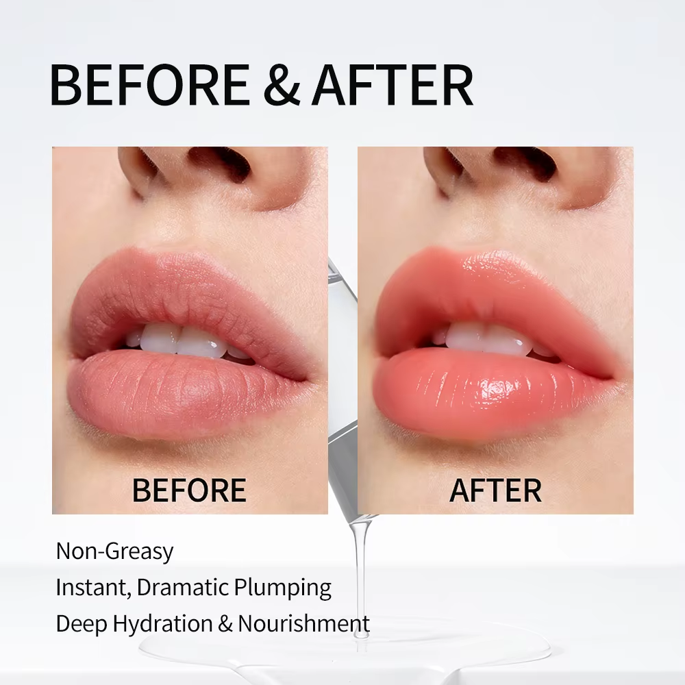 Private Label Lip Gloss Plumper Custom Lip Volumizer Moisturizing Lip Plumper Oil