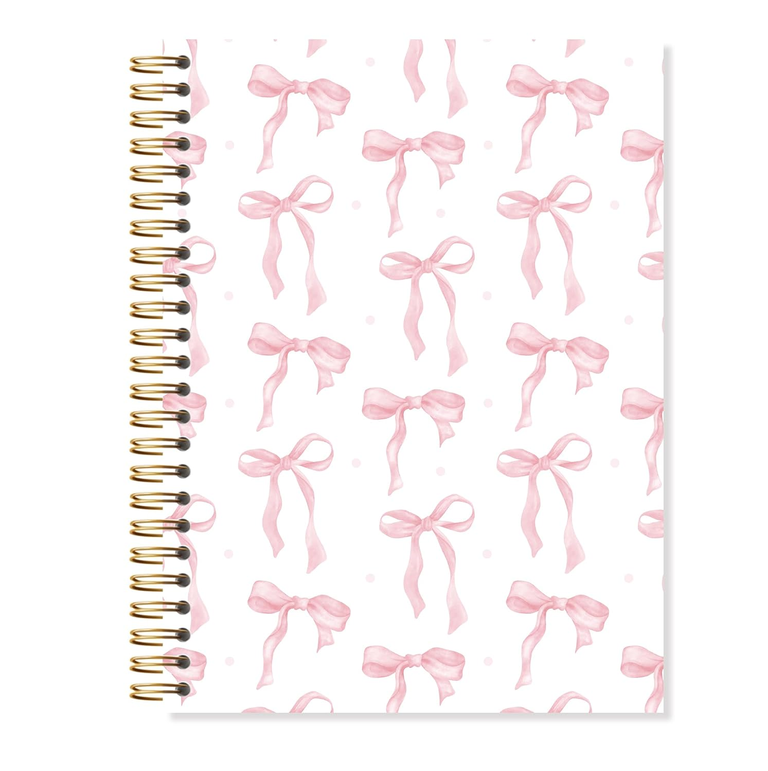 OSLYSOF Coquettte Pink Bow Gifts Journals for Women 5.5X8.3In