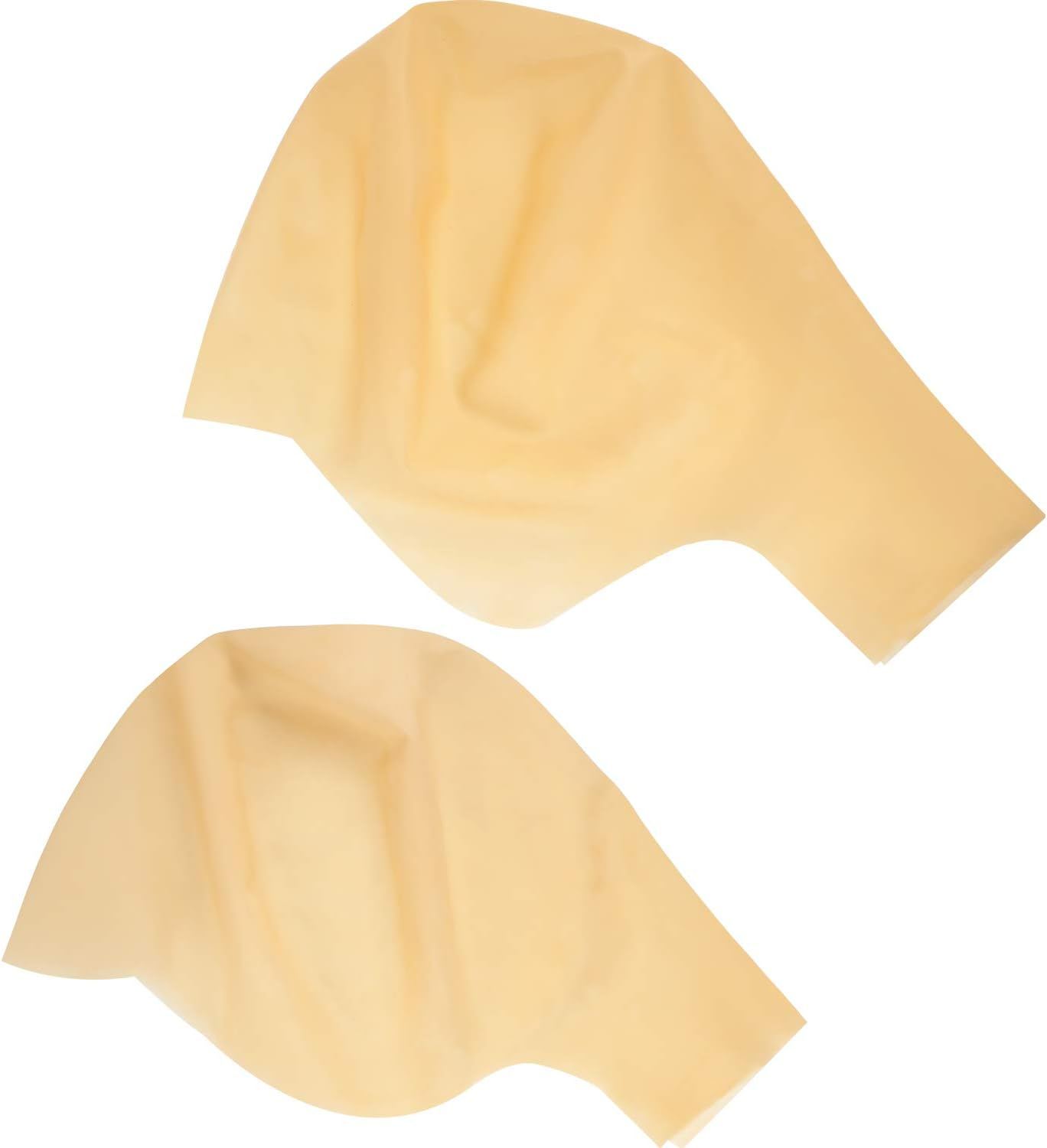 WILLBOND 2 Pieces Bald Caps Halloween Latex Makeup Bald Head Wig Cap 2 Sizes Fake Costume Accessory for Kids Adults Men Women