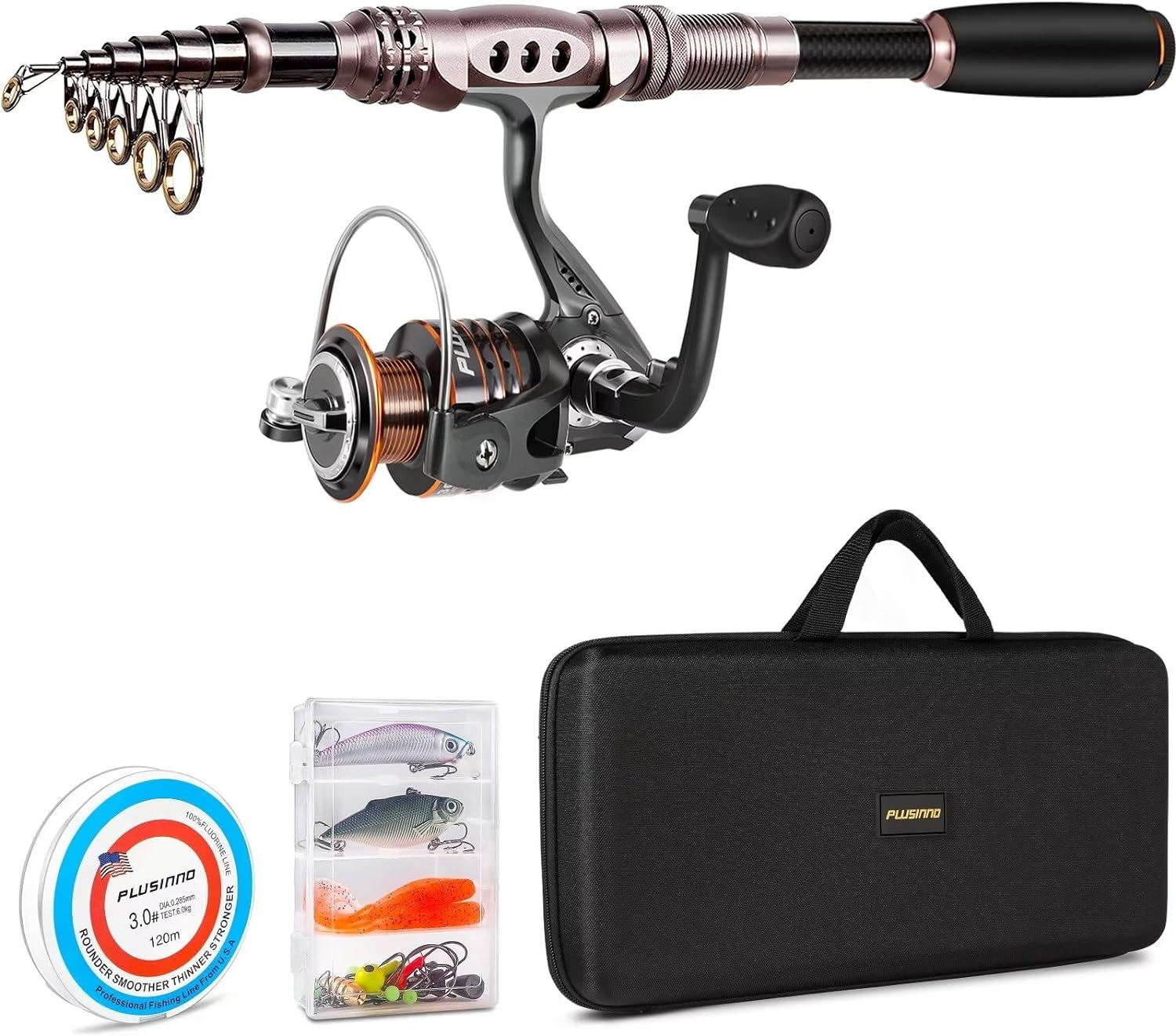 Fishing Rod and Reel Combos Carbon Fiber Telescopic Fishing Pole with Reel Combo Sea Saltwater Freshwater Kit Fishing Rod Kit
