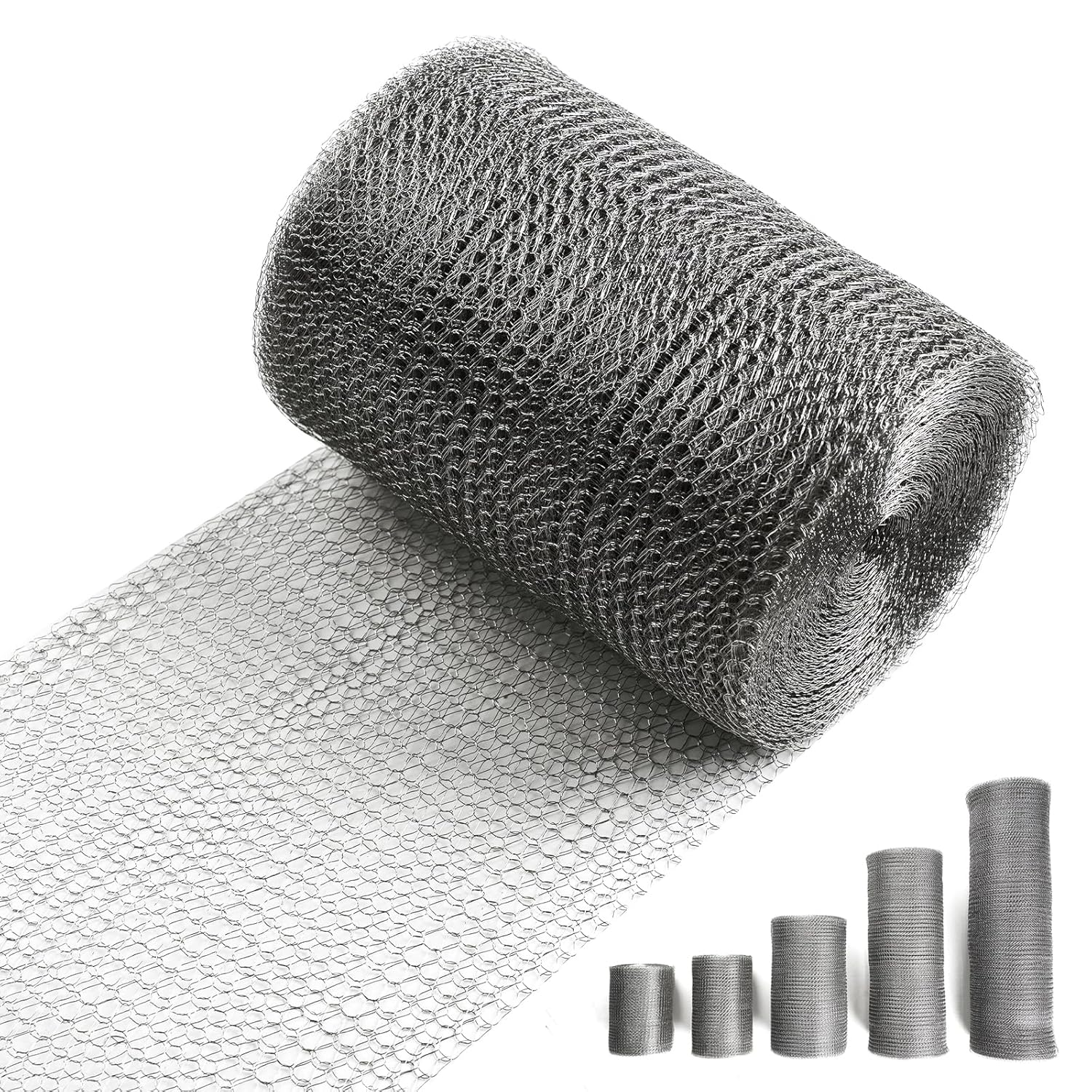 5 X 30 Ft 304 Stainless Steel Mesh Wire Mesh for Rodent Hole Fill Fabric Gap