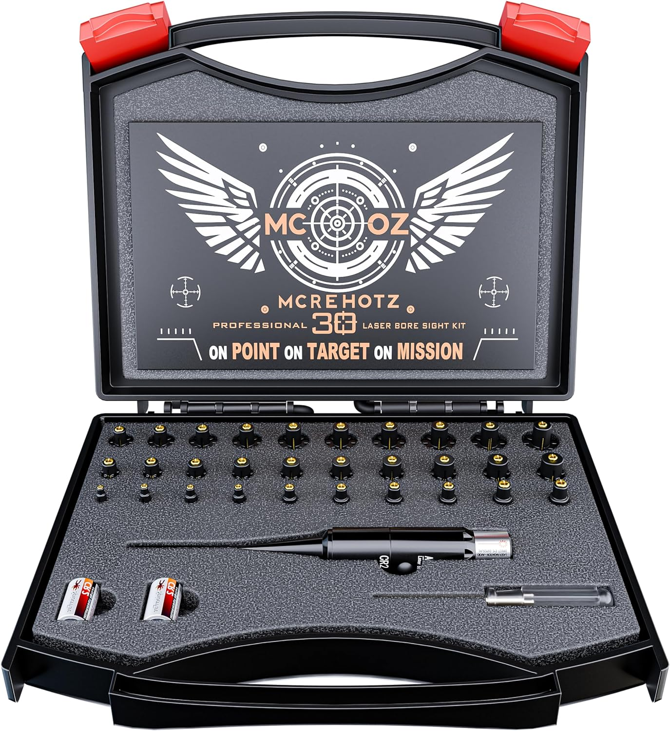 AIMLASER フルセット Professional Tactical Laser Boresighter Kit： Red Bore Sight with