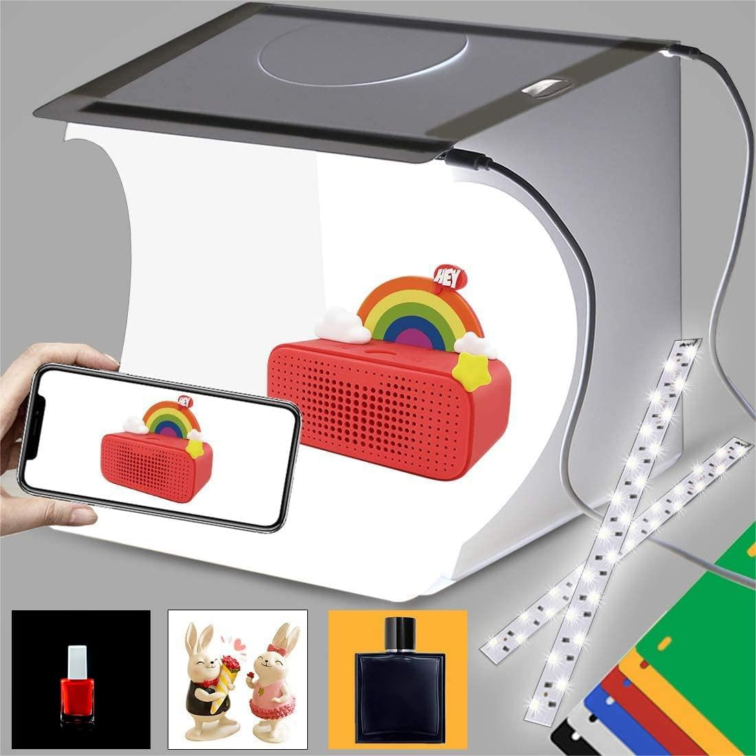 Portatil Estudio Fotografico 40 LED Para Fotografia, Fotos Estudios Caja De Luz