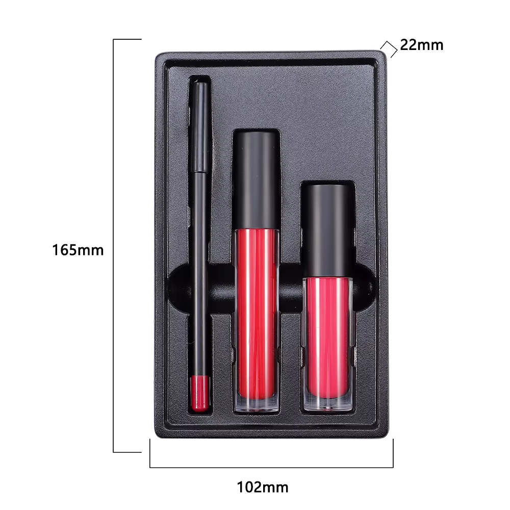 3 in 1 Lipgloss Lipliner Lip Kit Set Private Label Vegan Makeup Waterproof Matte Lipstick Lipliner Lip Gloss Lip Combo Set