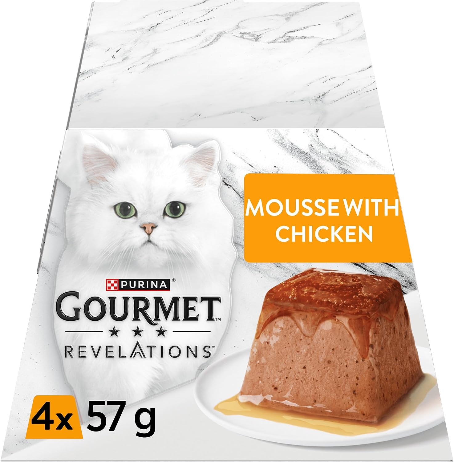 GOURMET Revelations Mousse Chicken Wet Cat Food 4X57G (Pack of 6)