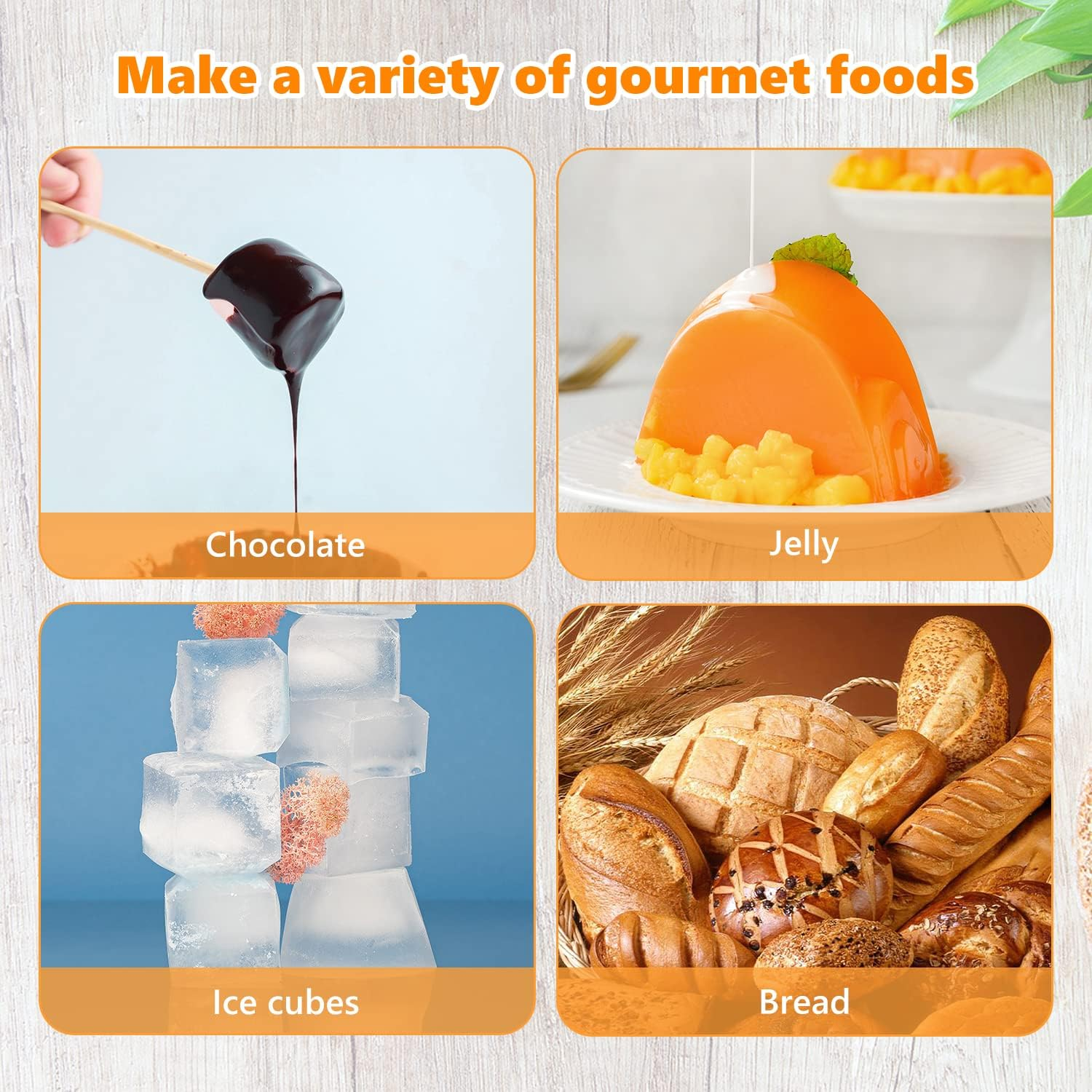 ALLY-MAGIC Halloween Silicone Skull Ice Cube Moulds Candy Molds Fondant Mould... - Picture 8 of 14