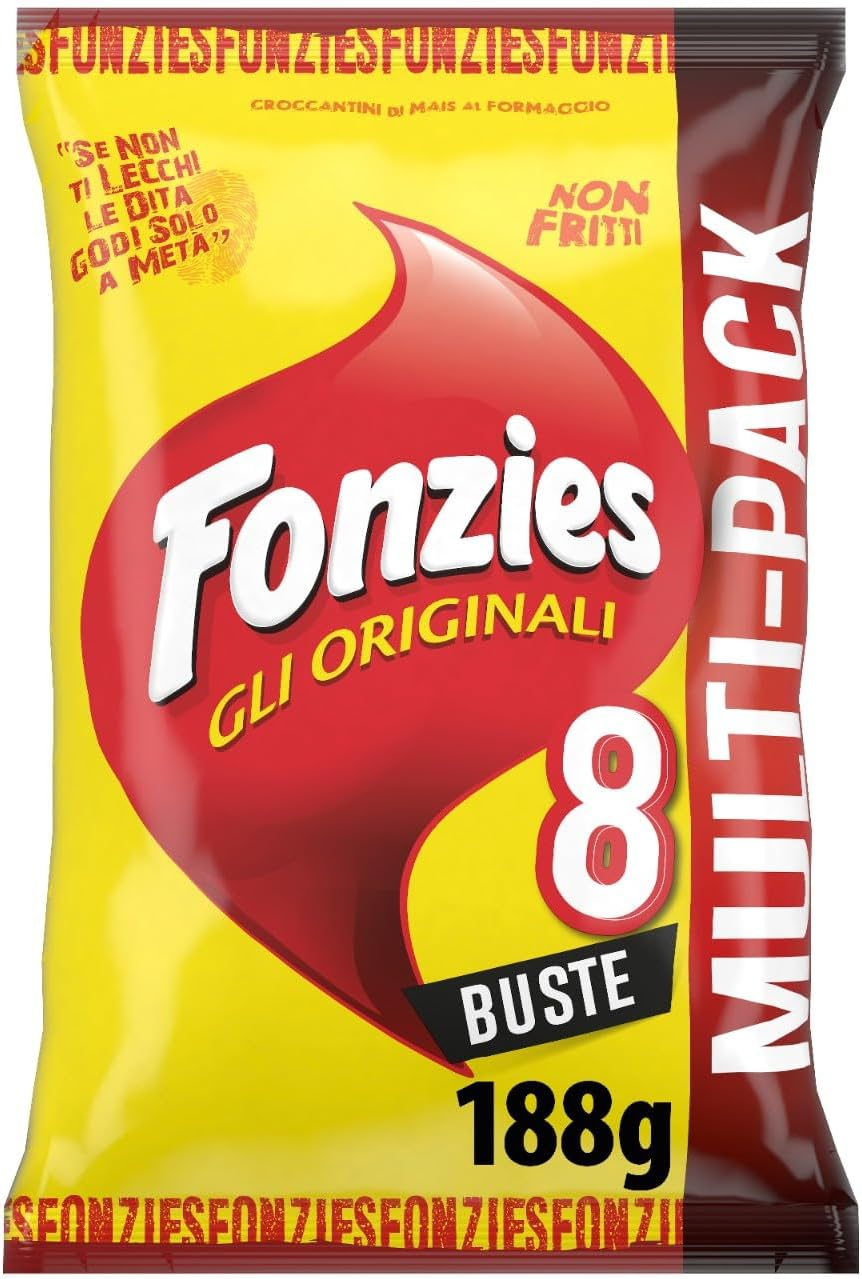 Gli Originali, Croccantini Di Mais Al Formaggio, Cotti Al Forno, 188G (Multipack 8 Bustine Da 23,5G)