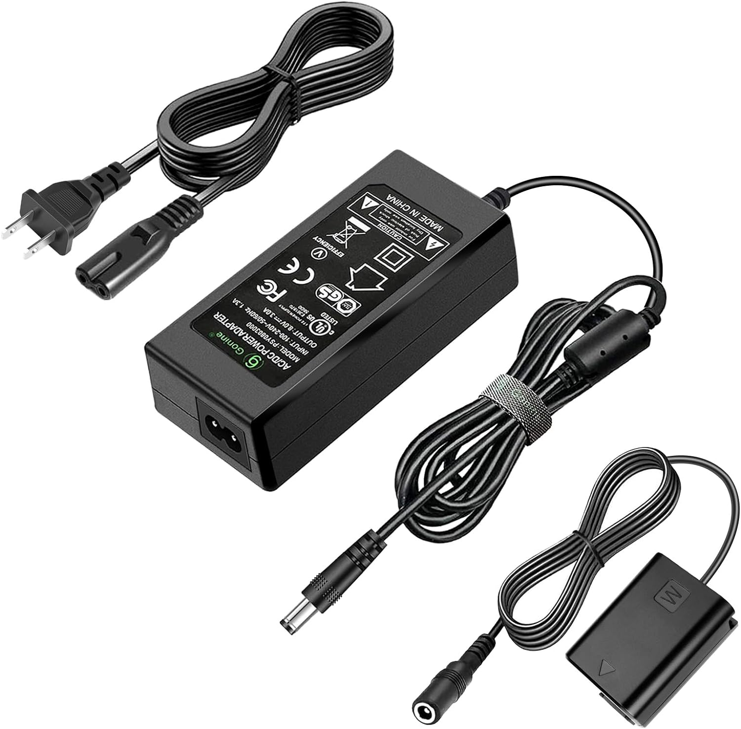 Gonine AC-PW20 Power Supply NP-FW50 ZV-E10 Dummy Battery ACPW20 Continuous 