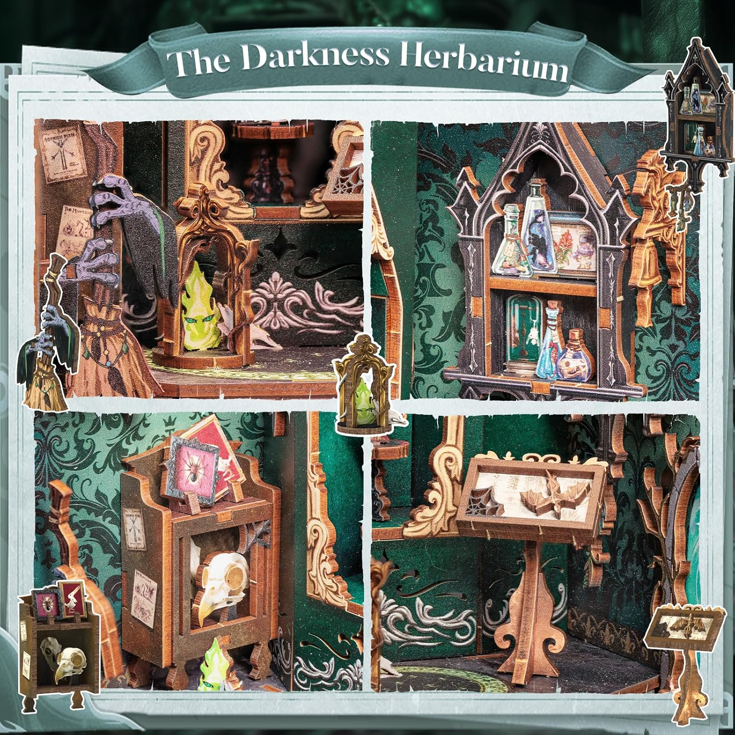 CUTEBEE Book Nook Kit - DIY Miniature House Kit for Beginners, Adults and Tee... - Picture 7 of 14