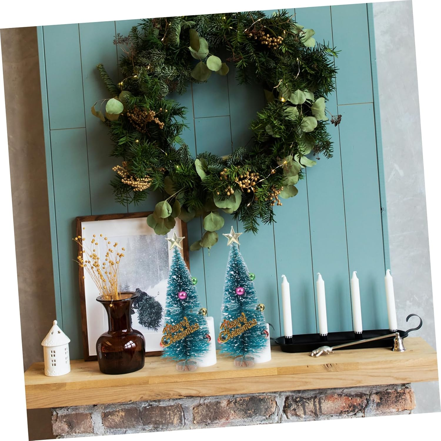 GAROZATION 2pcs Mini Christmas Tree Artificial Tree Miniature Pine Tree Adora... - Picture 10 of 13