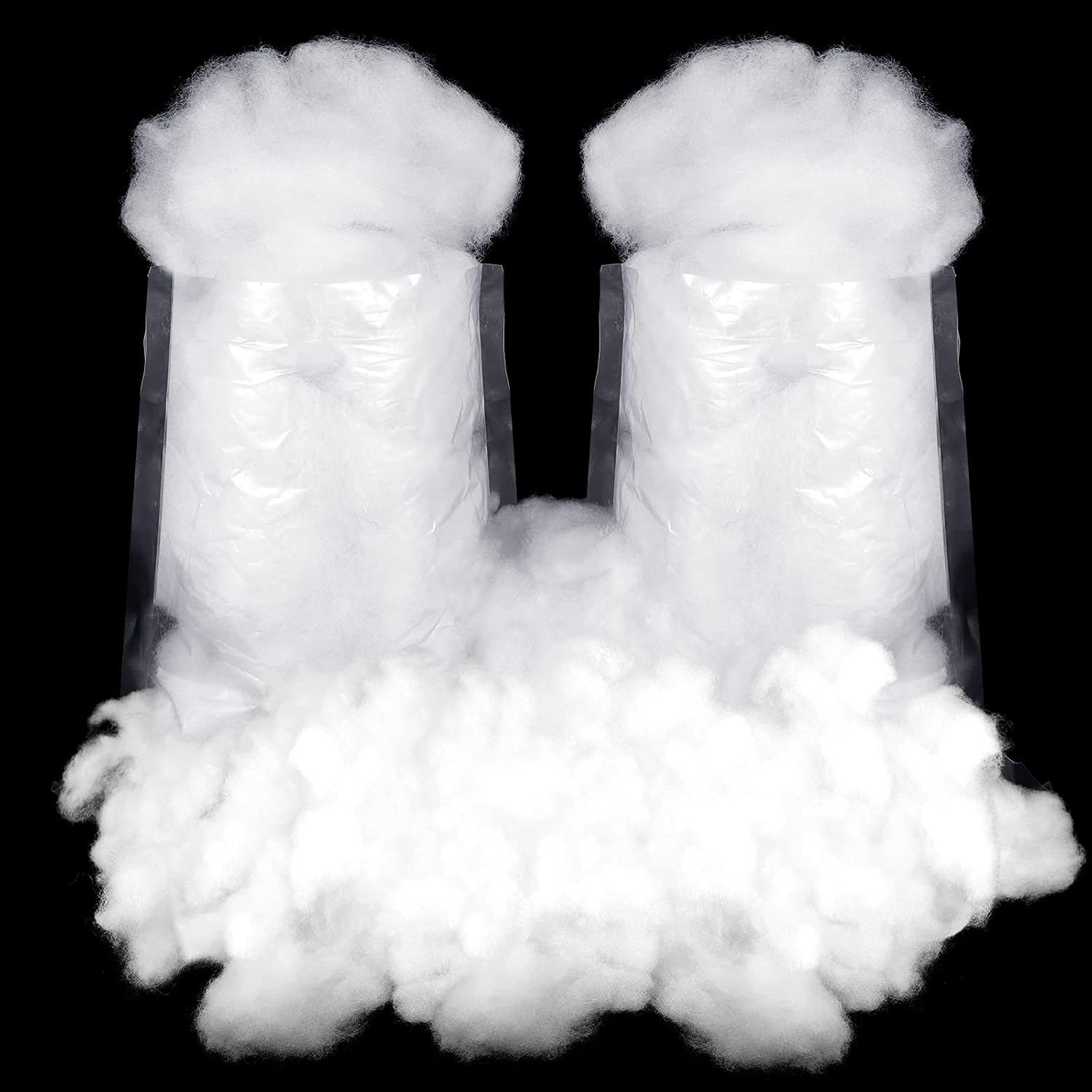 Riakrum Christmas Fake Snow Decor Artificial Snow Fluffy Fiber Stuffing Snow ... - Picture 10 of 18