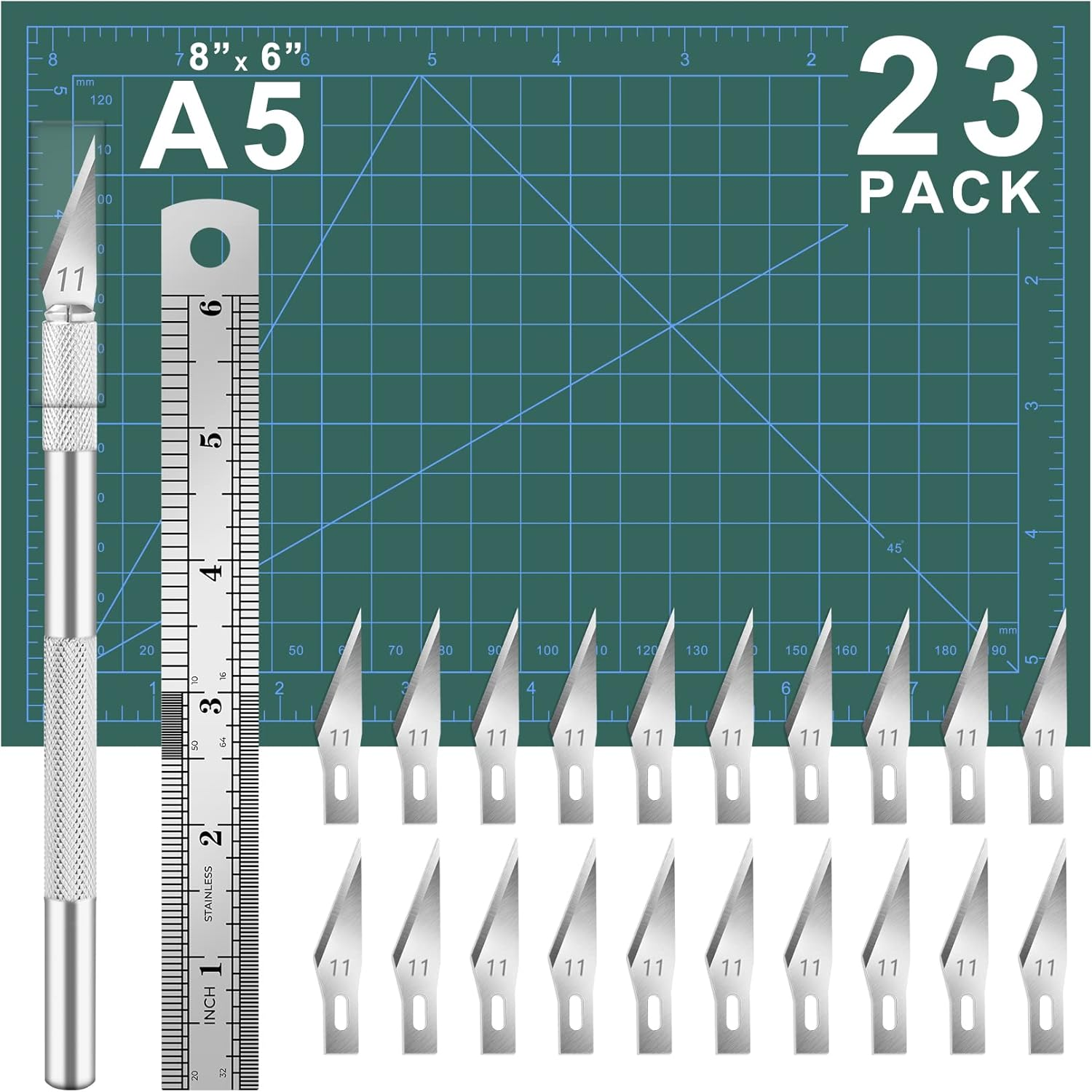 DIYSELF 16-Piece Craft Knife Set, Exacto Knife Set, 3-Piece Hobby Knife with ... - Picture 8 of 14