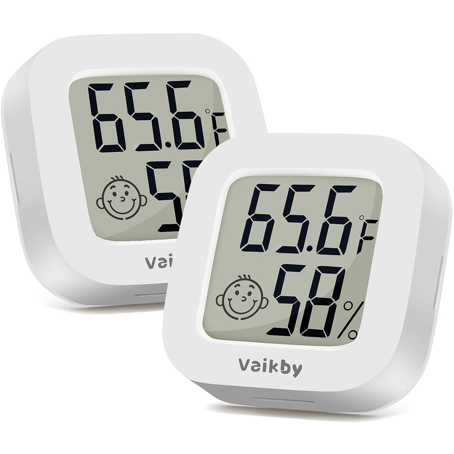 Indoor Thermometer 2Pack, Humidity Gauge Meter Digital Hygrometer Room Thermometer for Home, Hight Accurate Temperature and Humidity Monitor, Large LCD Display Fahrenheit or Celsius