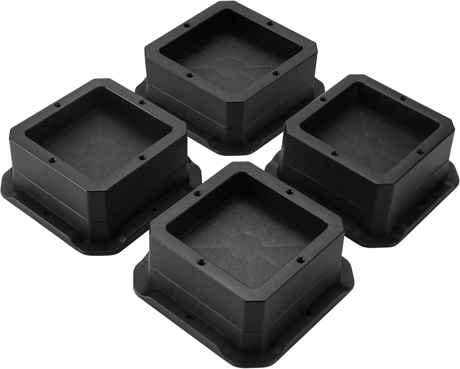 Bed Risers 1 Inch Heavy Duty Furniture Risers for Sofa Table and Chair Black 4 Pack
