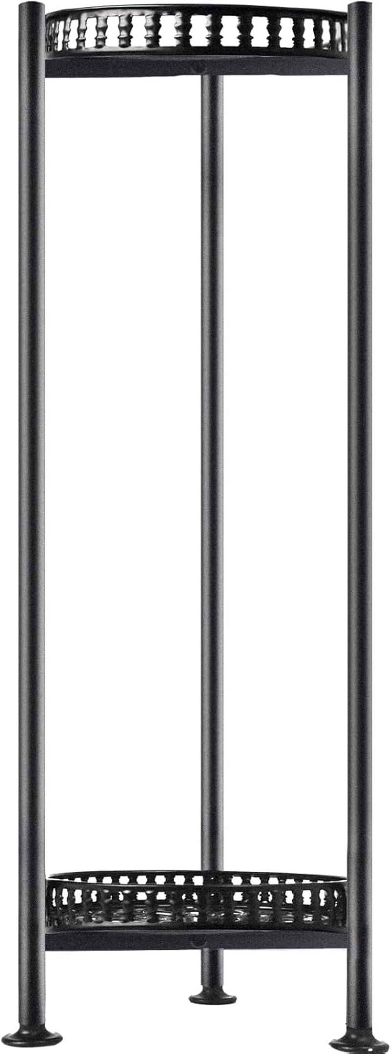 Plant Stand Indoor Outdoor, 30'' Tall Plant Stands, 2 Tier Metal Planter Stand, Flower Stand Plant Pot Holder for Living Room, Corner, Deck