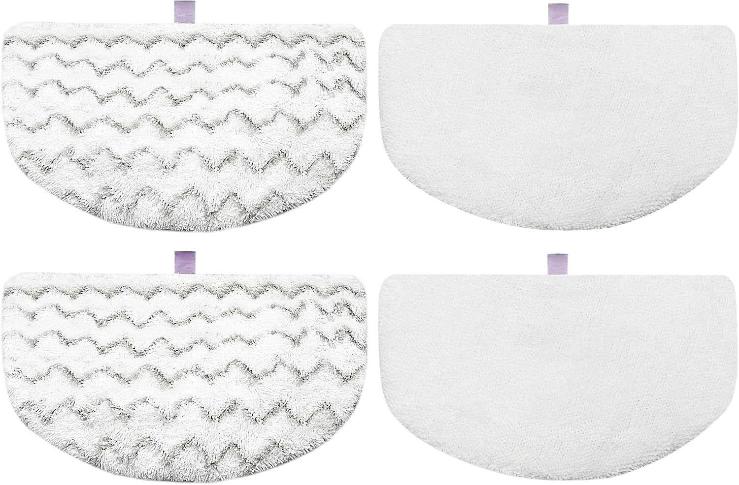4 Pack Steam Mop Pads Replacement for Bissell Powerfresh Steam Mop 1940 1440 1544 1806 2075 Series, Model 5938 19402 19404 19408 19409 1940A 1940F 1940Q 1940T 1940W, Microfiber Washable, Reusable