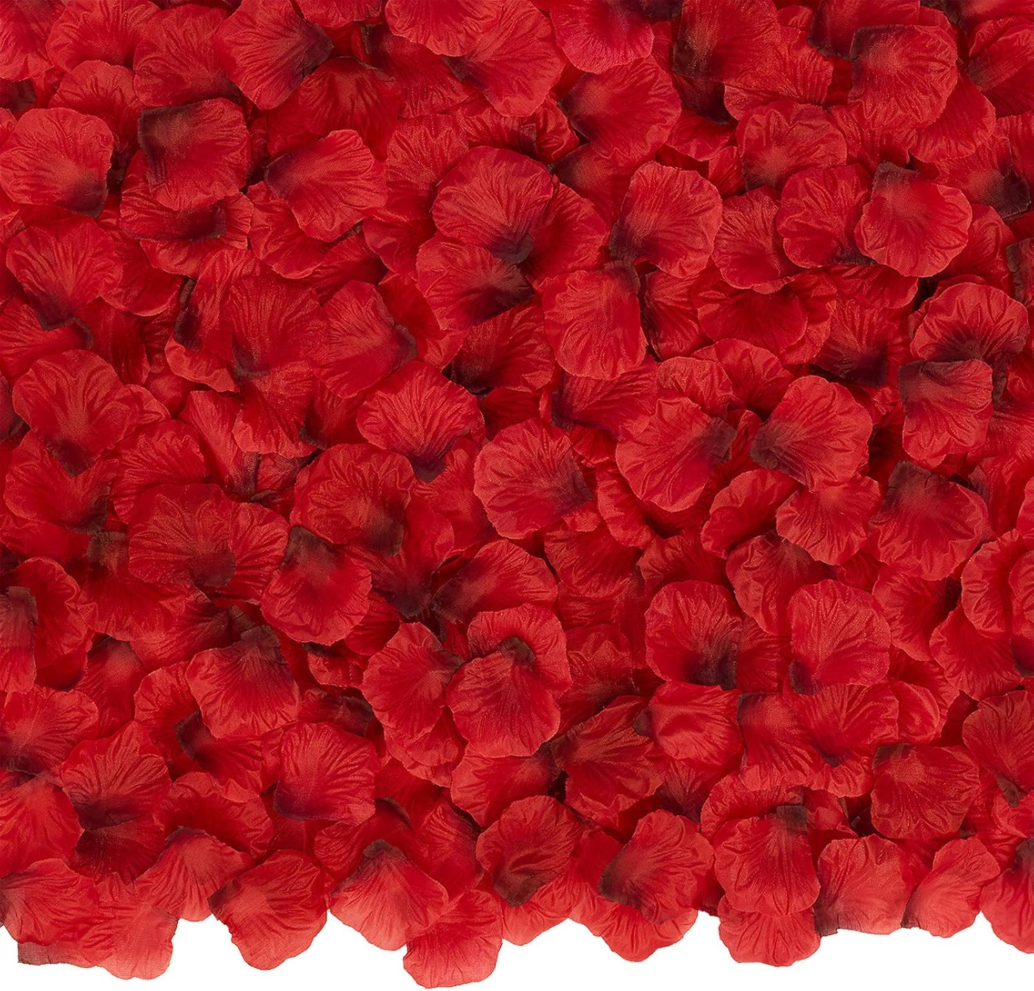 3000 petalos de rosa artificiales rojo oscuro para boda fiesta noche romantica