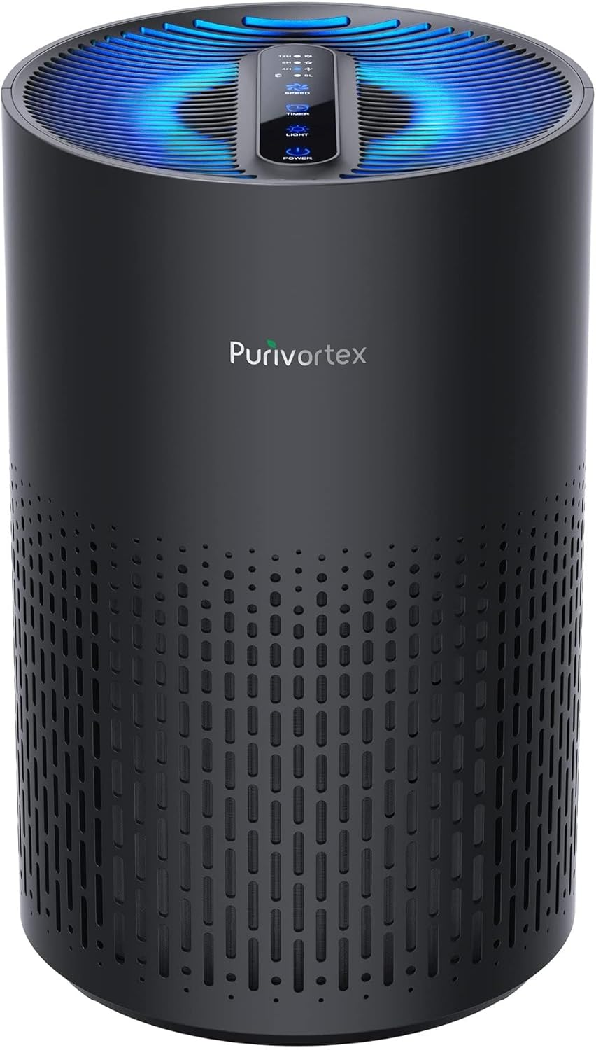 Air Purifiers for Bedroom, Quiet Air Purifier with HEPA Filter for Pollen, Smoke, Dust, Pet Dander, Odor, Hair, Ozone Free, Covers up to 880 Sq Ft, PX500 Black