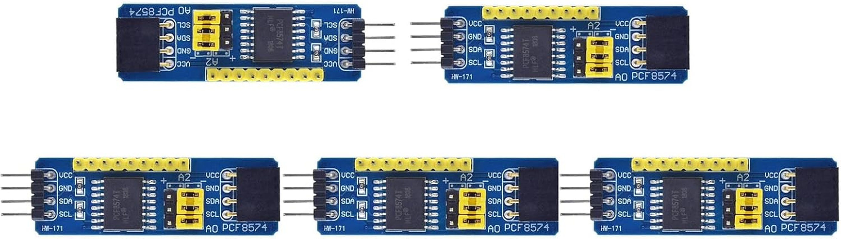 5Pcs PCF8574 IO ExpansionBoard I/O Expander I2CBus Evaluation Development Module