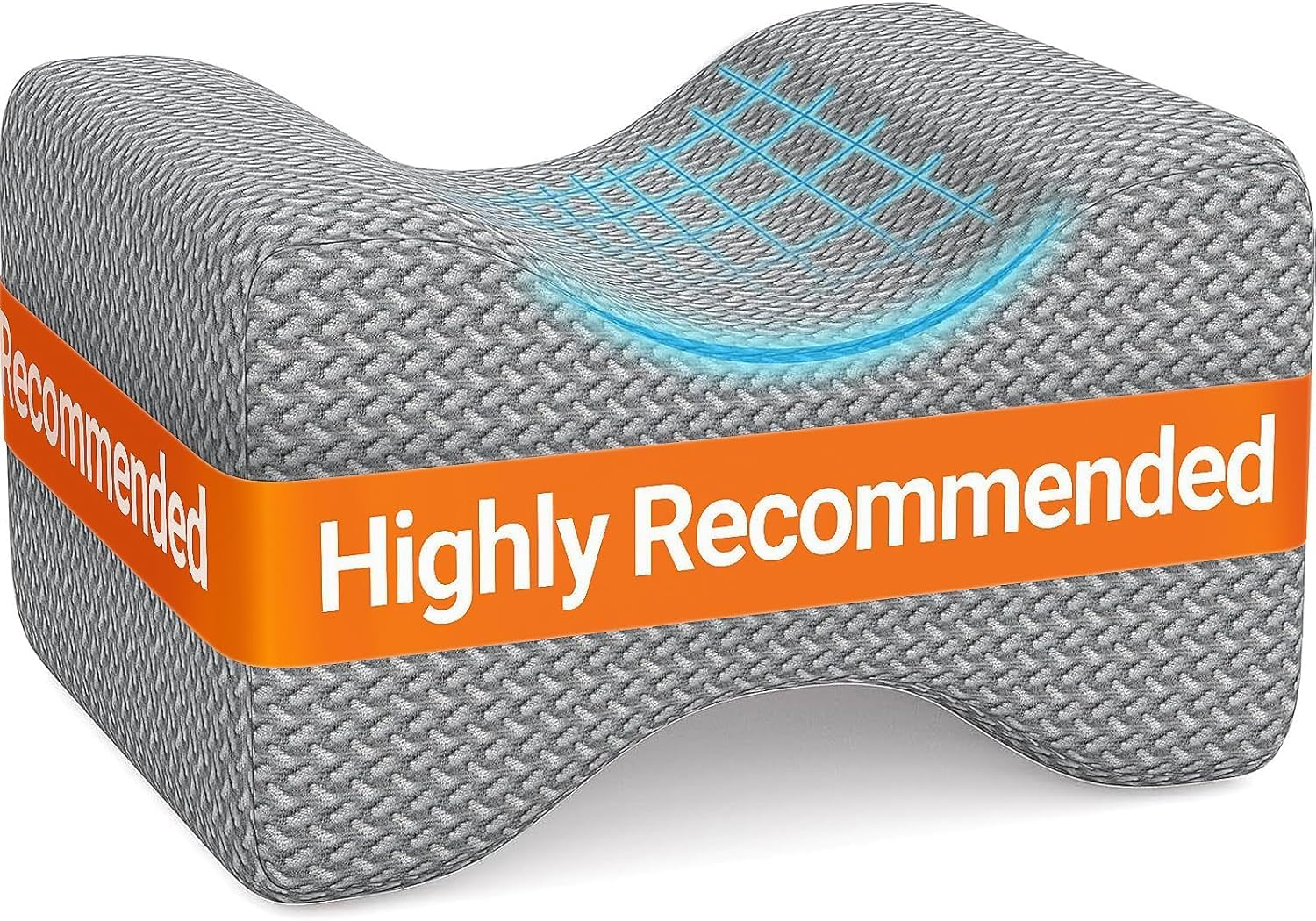 Blisstrends Memory Foam Knee Pillow, Knee Pillow for Side Sleepers, Leg Pillows 