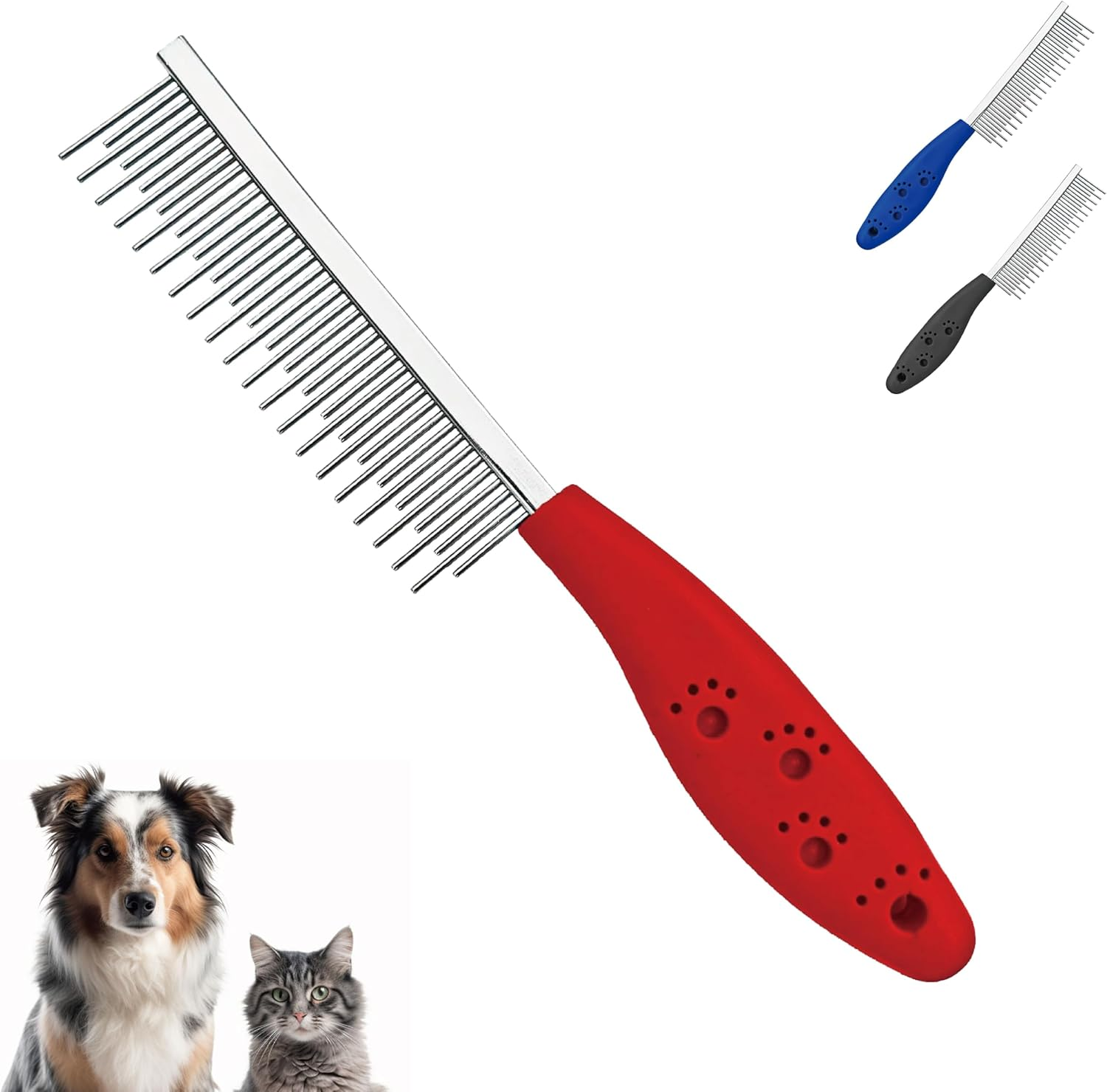 Ecixniy Pet Hair Buster Comb Small Pet Grooming Comb - Stainless Steel Dual T... - Picture 11 of 14