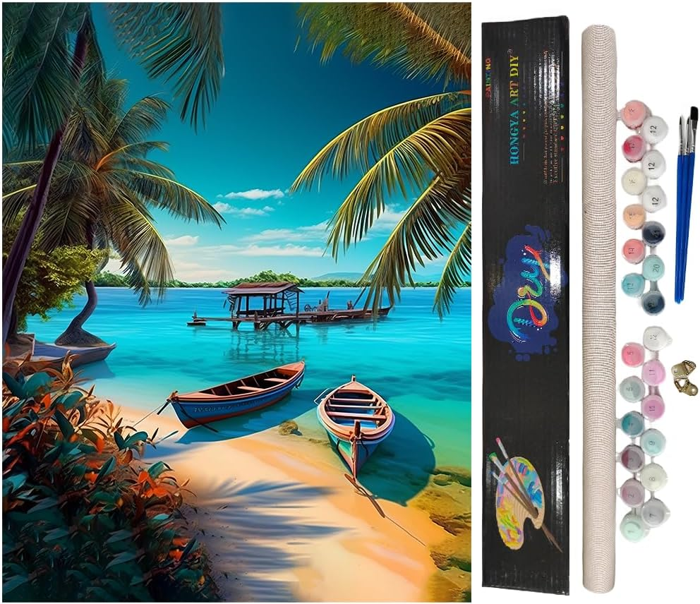 HONGYA Art DIY Paint by Numbers-DIY Adult Paint by Numbers Kits for Adults,Ad... - Picture 18 of 18