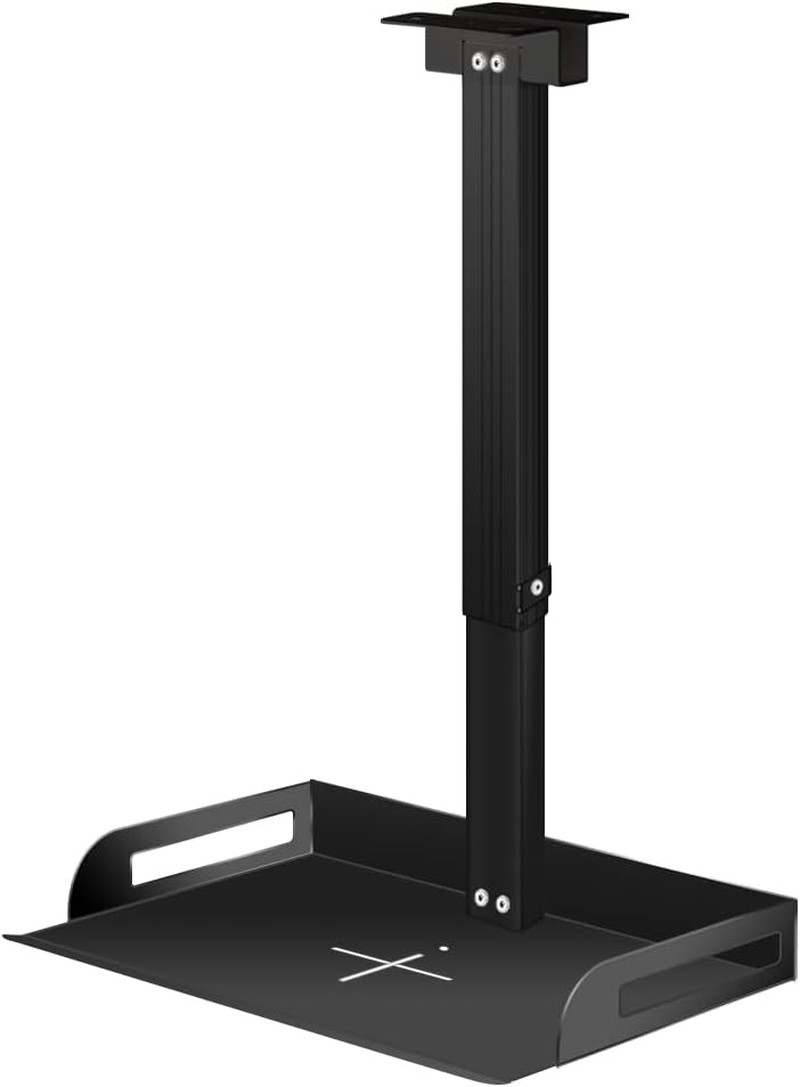 Universal Projector Ceiling Mount with Tray for Projector/Camera, Aluminum Alloy Boom-33Lbs Load Capacity - Universal Bracket - Height Adjustable 11.4-22Inches, In-Tube Cable Routing