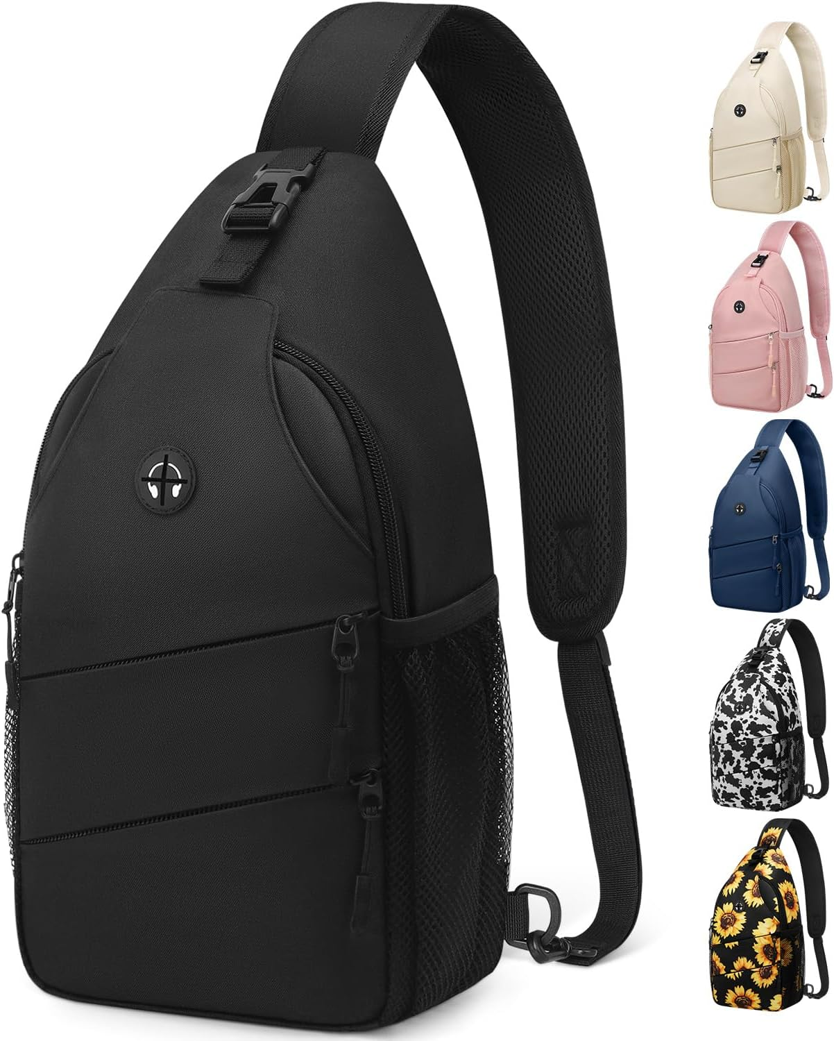 Trendy Crossbody Sling Bag for Women & Men – Casual Convertible Chest Backpack