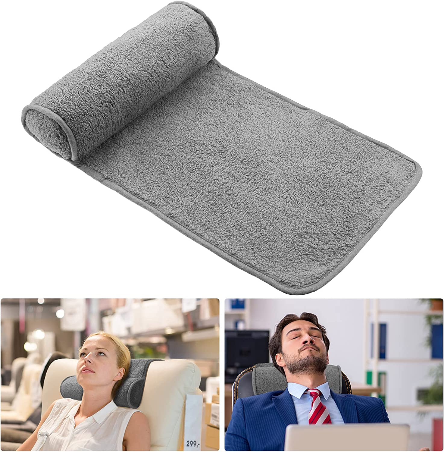 Weysat Neck Pillow for Recliner Head Pillow Adjustable Plush Pillow Neck Roll... - Picture 19 of 19