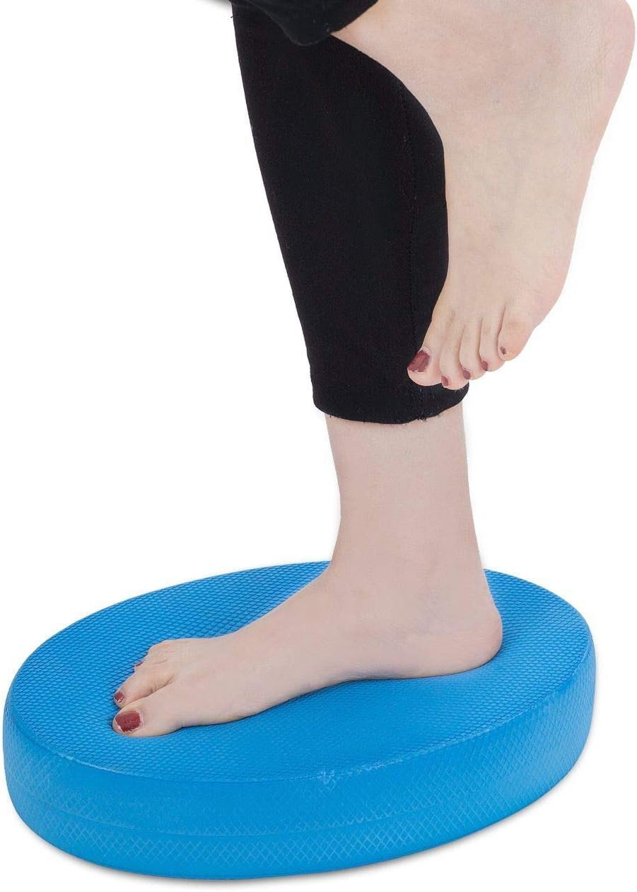 Stability Trainer Pad - Foam Balance Exercise Pad Cushion for Therapy, Yoga, Dancing Balance Training, Pilates,And Fitness (Blue)