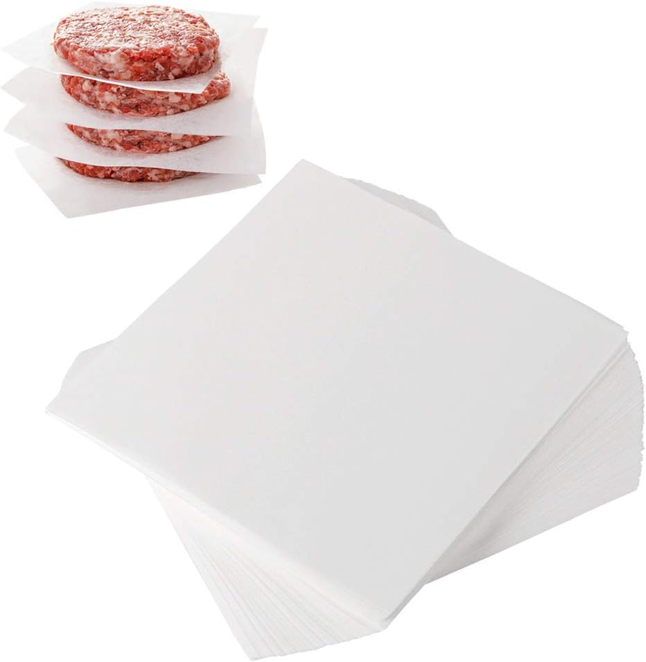 Burger Patty Paper, 5.5 X 5.5In, Set of 300, Patty Paper Squares, Baking Parchment Squares/Hamburger Patty Papers for Separating Burger, Cookies and More