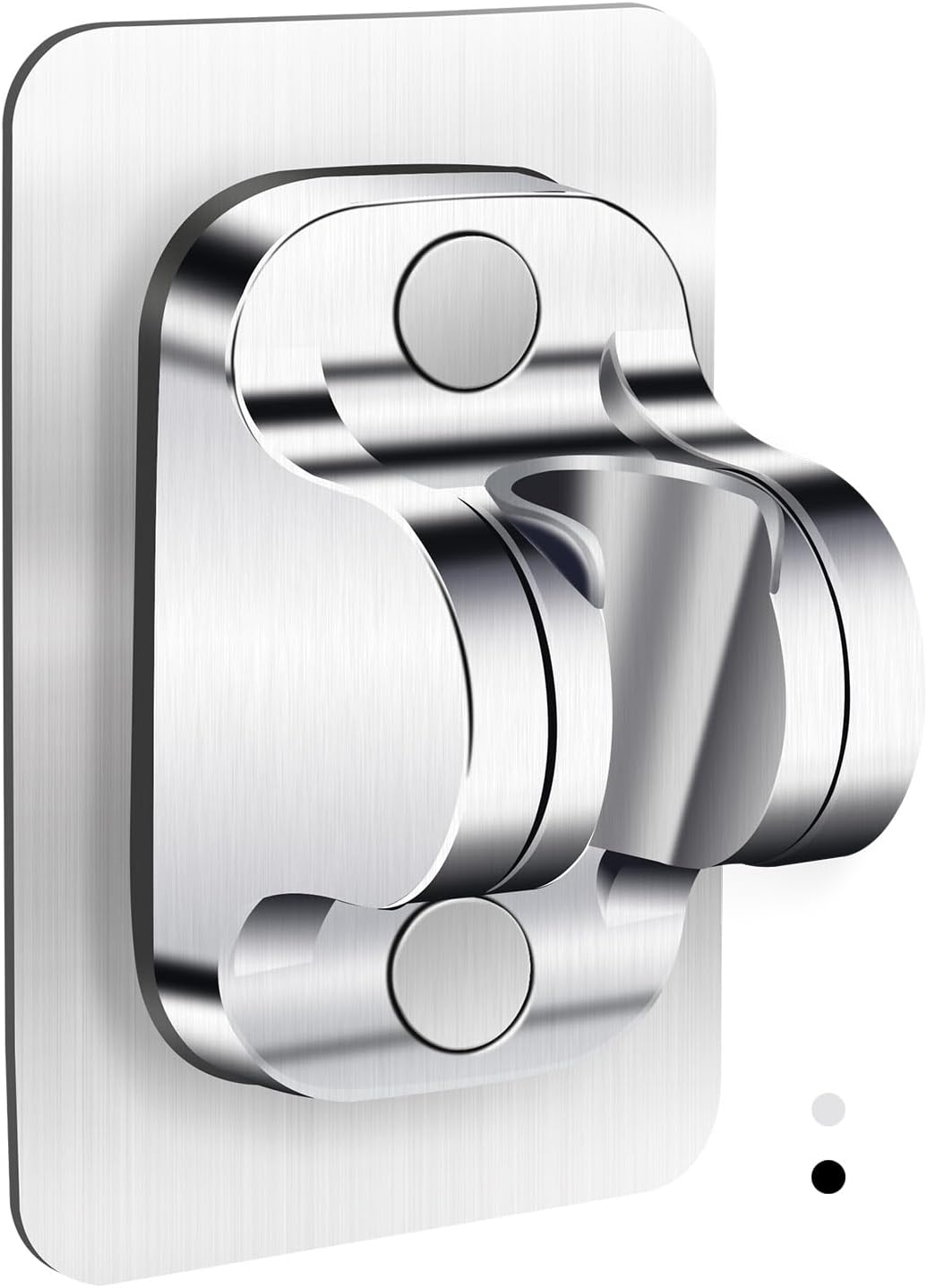 Shower Head Holder Replacement - Strong Adhesive Adjustable Handheld Shower Wand Holder Wall Mount Shower Bracket,No Drilling and Waterproof Shower Hose Holder for Shower Bathroom,Silver