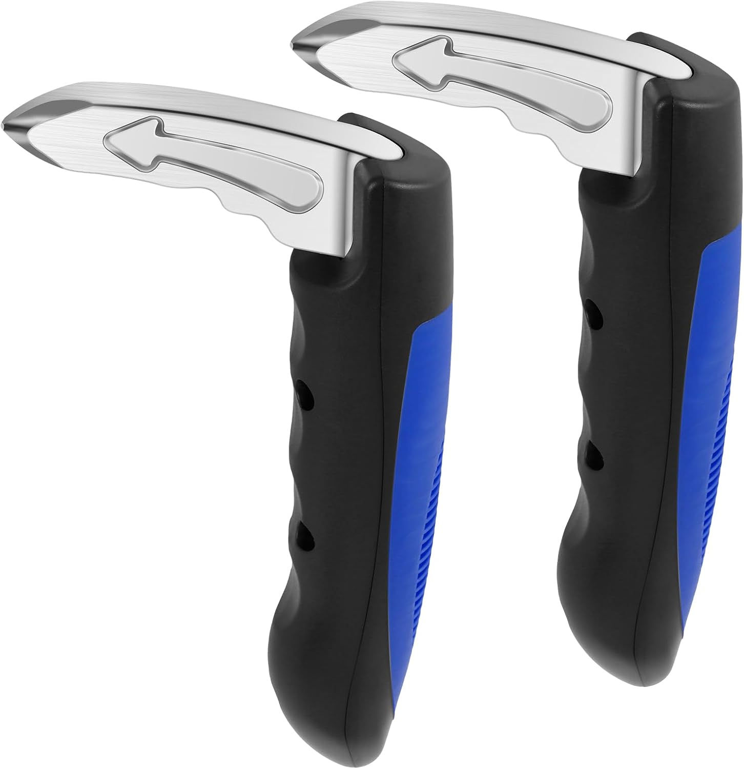 2Pcs Car Door Assist Handles Portable Automotive Car Handle Assist for Seniors Multifunctional 2 in 1 Window Breaker Vehicle Support Handles for Car (Blue)
