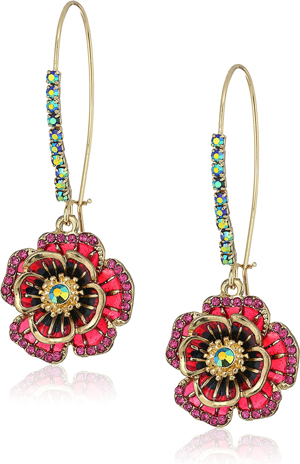 Betsey Johnson Rose Dangle Earring
