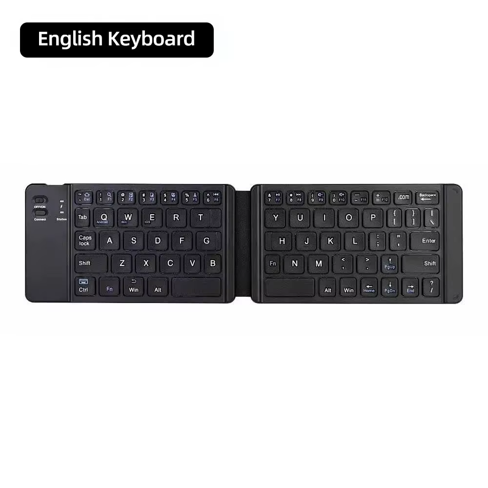 Mini Keyboard Wireless Folding Keyboard Bluetooth Foldable Keyboard with Touchpad for Windows Android Ipad Phone Rechargeable