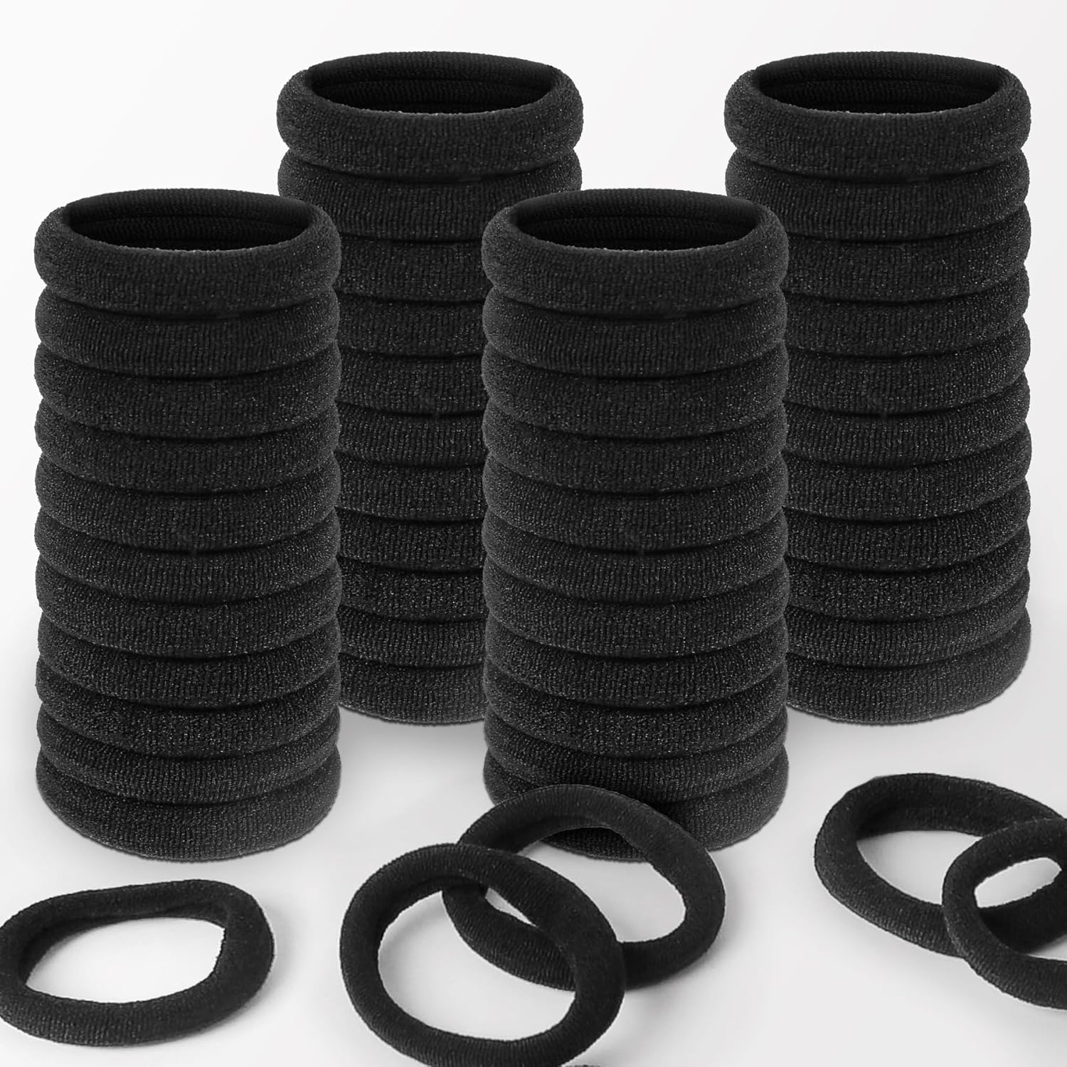 200 PCS Seamless Hair Ties No Damage for Women