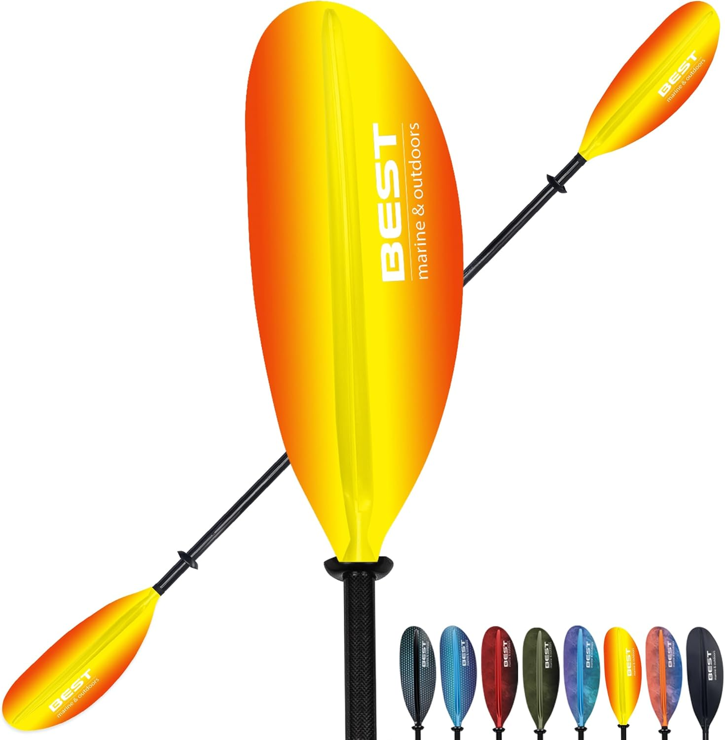 Carbon Fiber Kayak Paddle for Adults – Lightweight 2-Piece Paddle with Fiberglass Reinforced Blades, Adjustable Feather Angles, Floating Design, 220Cm 234Cm 250Cm