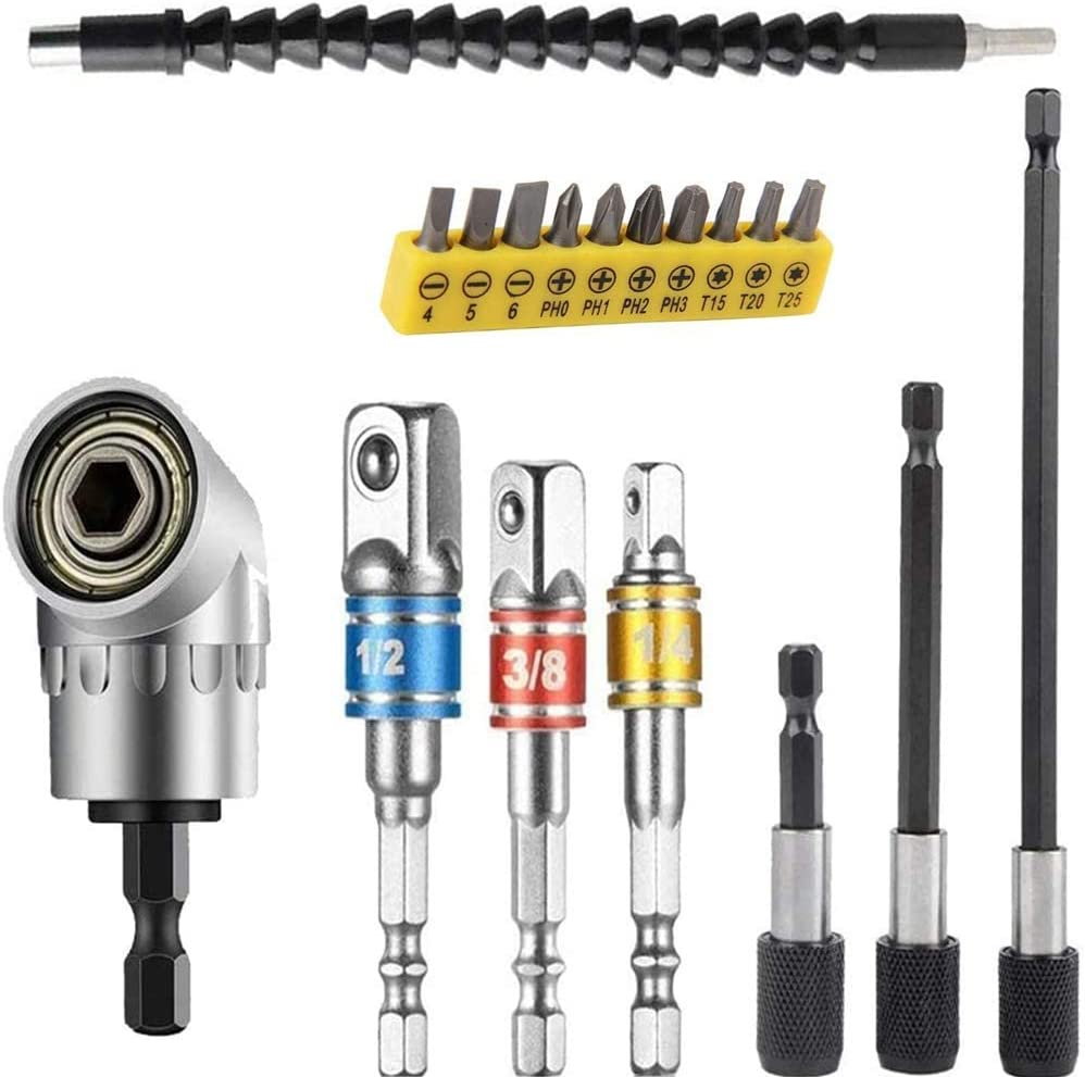 Hahhhha Flexible Drill Bit Extension Kit, Including 1 PCS Bendable - View #7