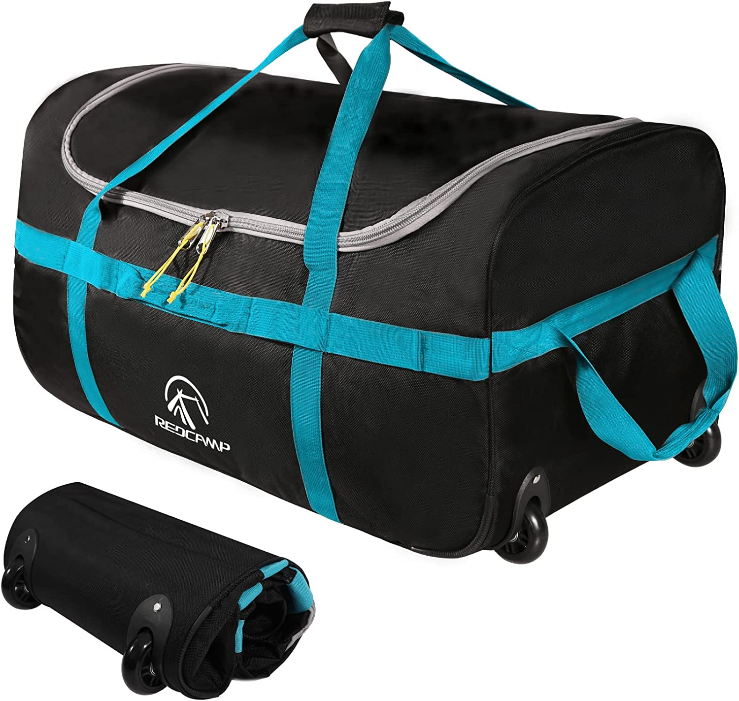REDCAMP 85L Foldable Duffle Bag with Wheels 26