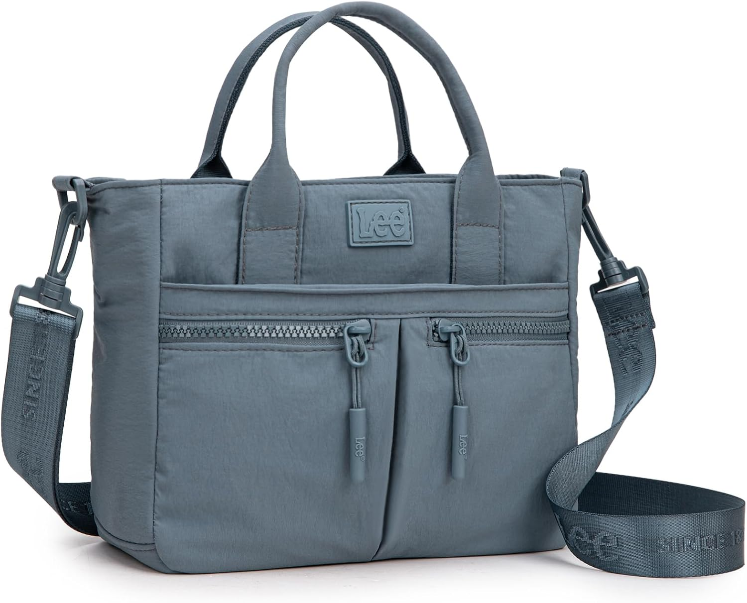 Lee Tote Bag for Women Small Tote Bag Nylon Lightweight Crossbody Purse with Multiple Pockets for Work Travel & Everyday Use
