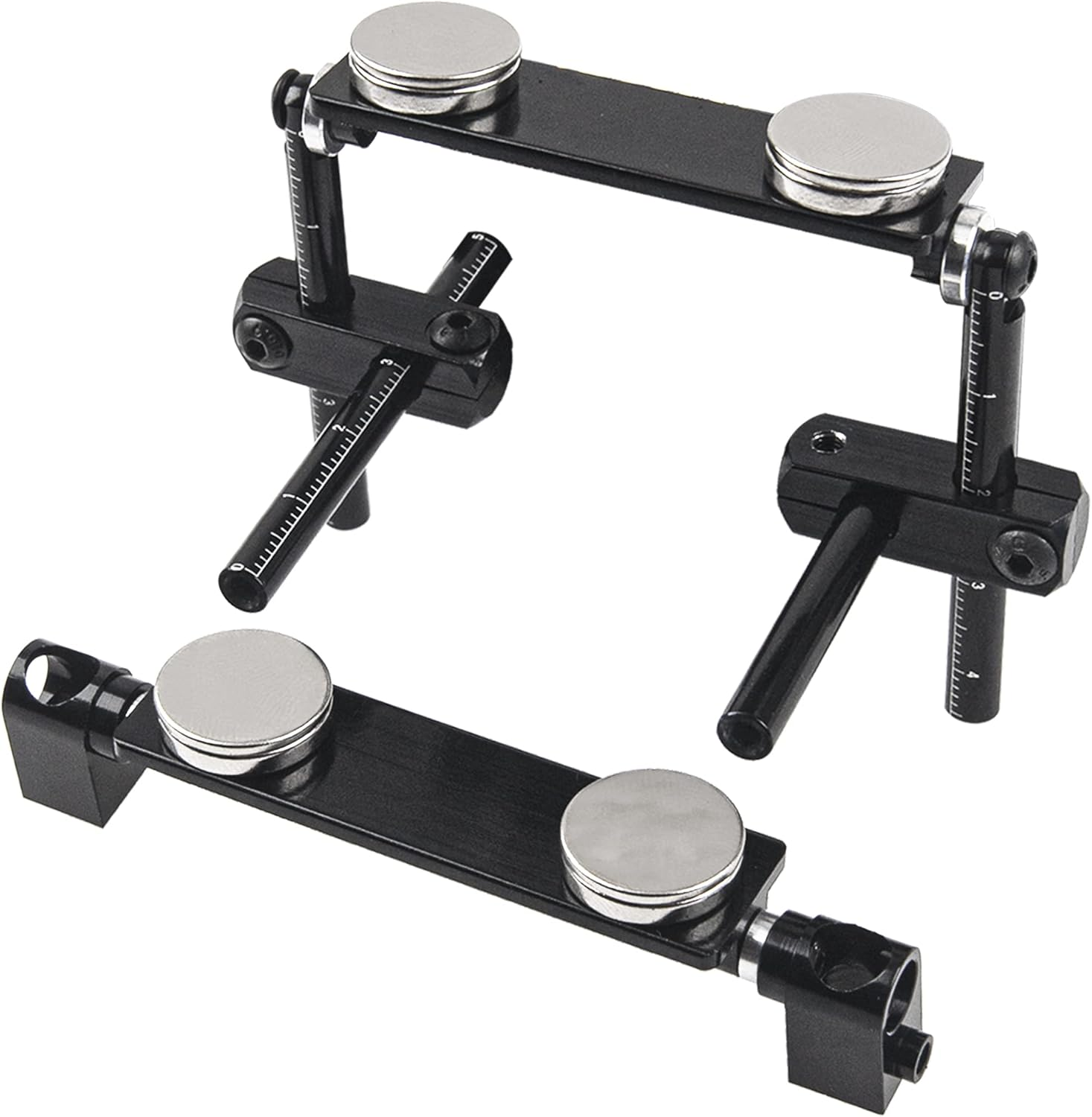 1Set Sharegoo RC Magnetic Body Post Stealth Invisible Body Shell Mount Column Kit Compatible with HSP Sakura D3 XIS Himoto HPI Tamiya TT-01 TT-02 1/10 RC Touring Car Drift Car (Black)