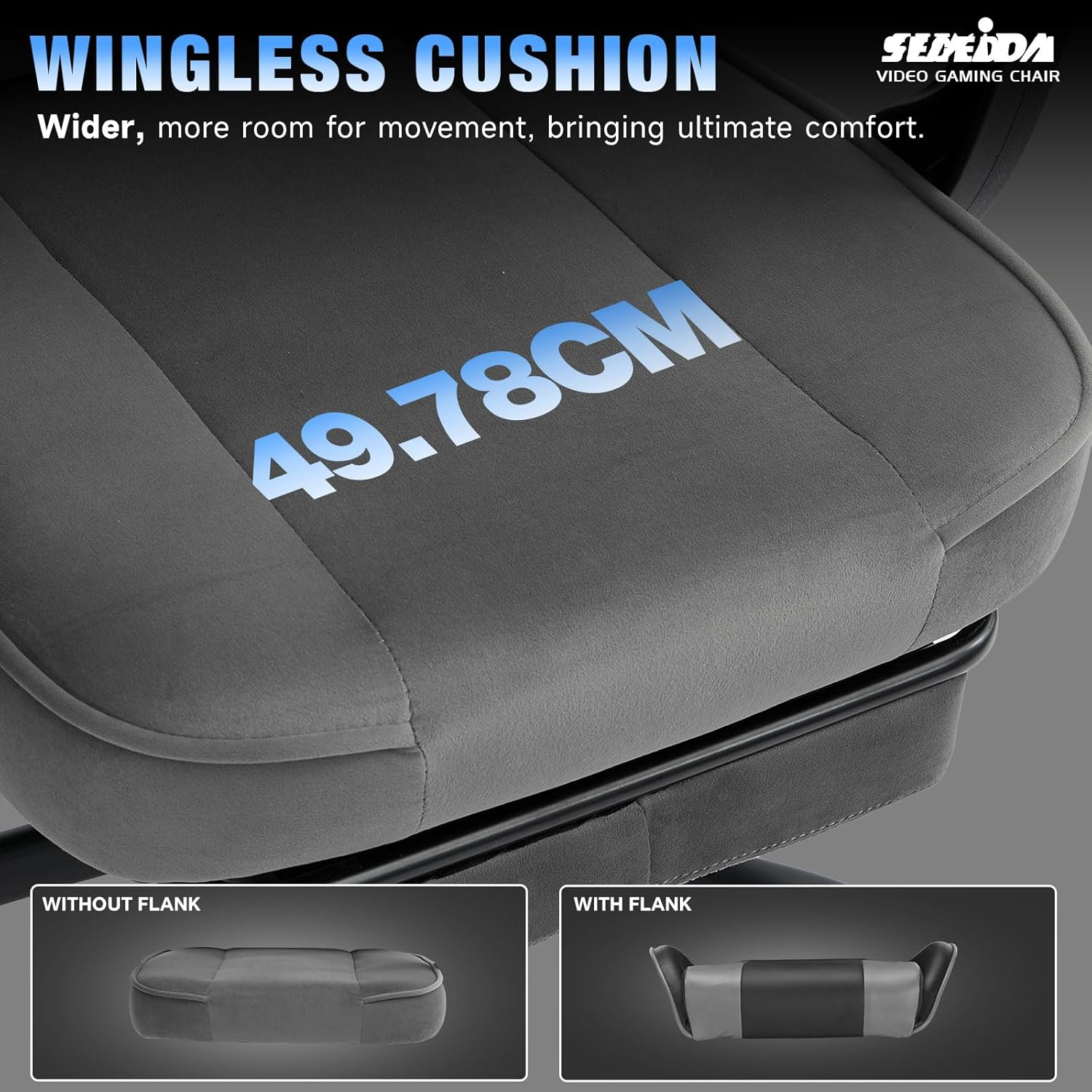 segedom Gaming Chair Technology Fabric Computer Chair with Pocket Spring Cush... - Picture 7 of 14