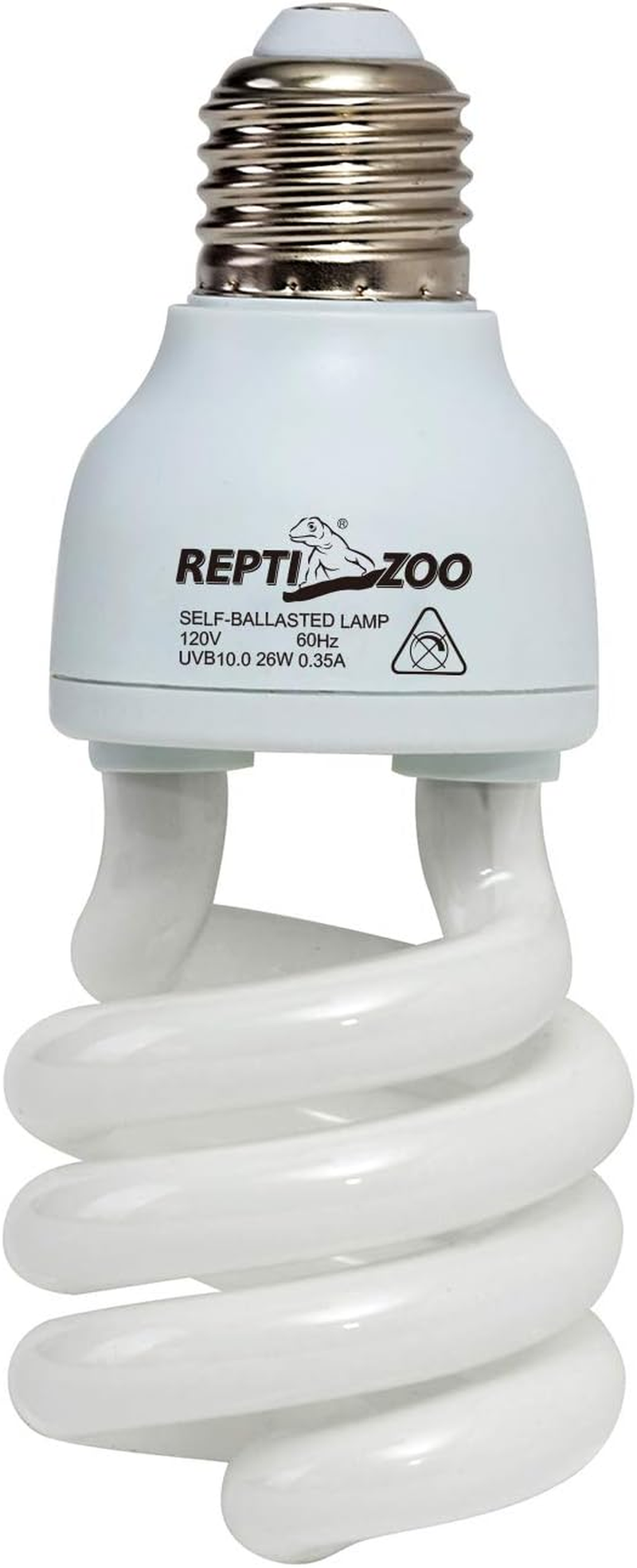 REPTIZOO Energy Saving Lamps UVB Bulb,Spiral Compact 26 Watts UVB 10.0 Reptile Light Bulb Fit for Desert Type Reptile/Snake/Lizard/Insect/Leopard Tortoise