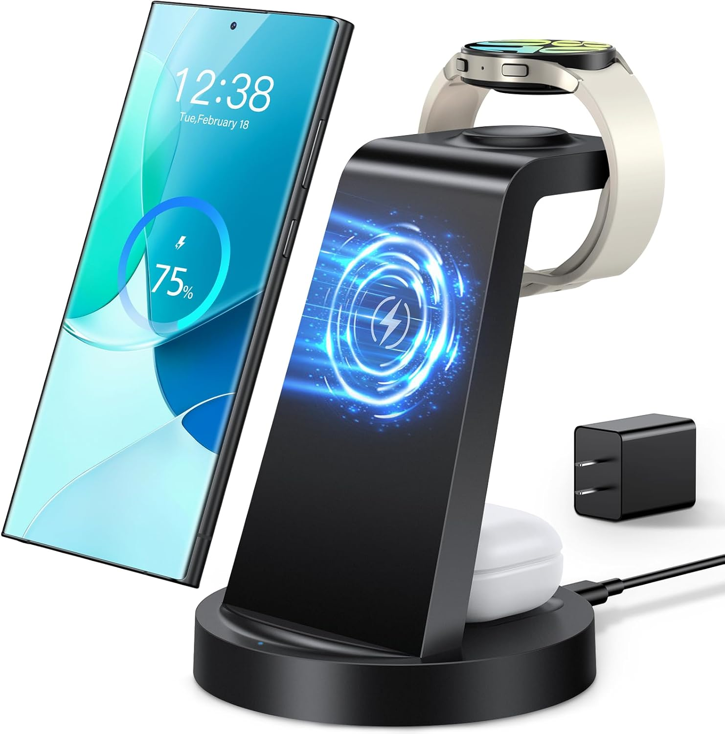 Wireless Charger for Samsung: 3 in 1 Wireless Charging Station for