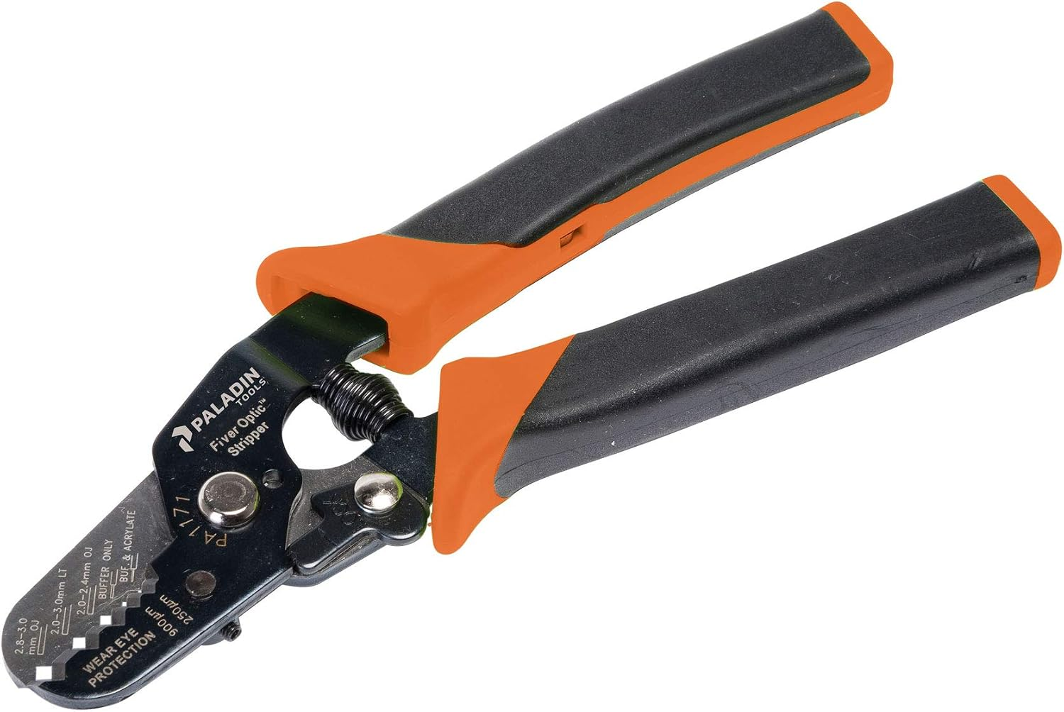 Paladin Tools PA1171 Progrip Fiber Optic Stripper, 5-In-1 Professional Grade Fiber Optic Stripping Tool