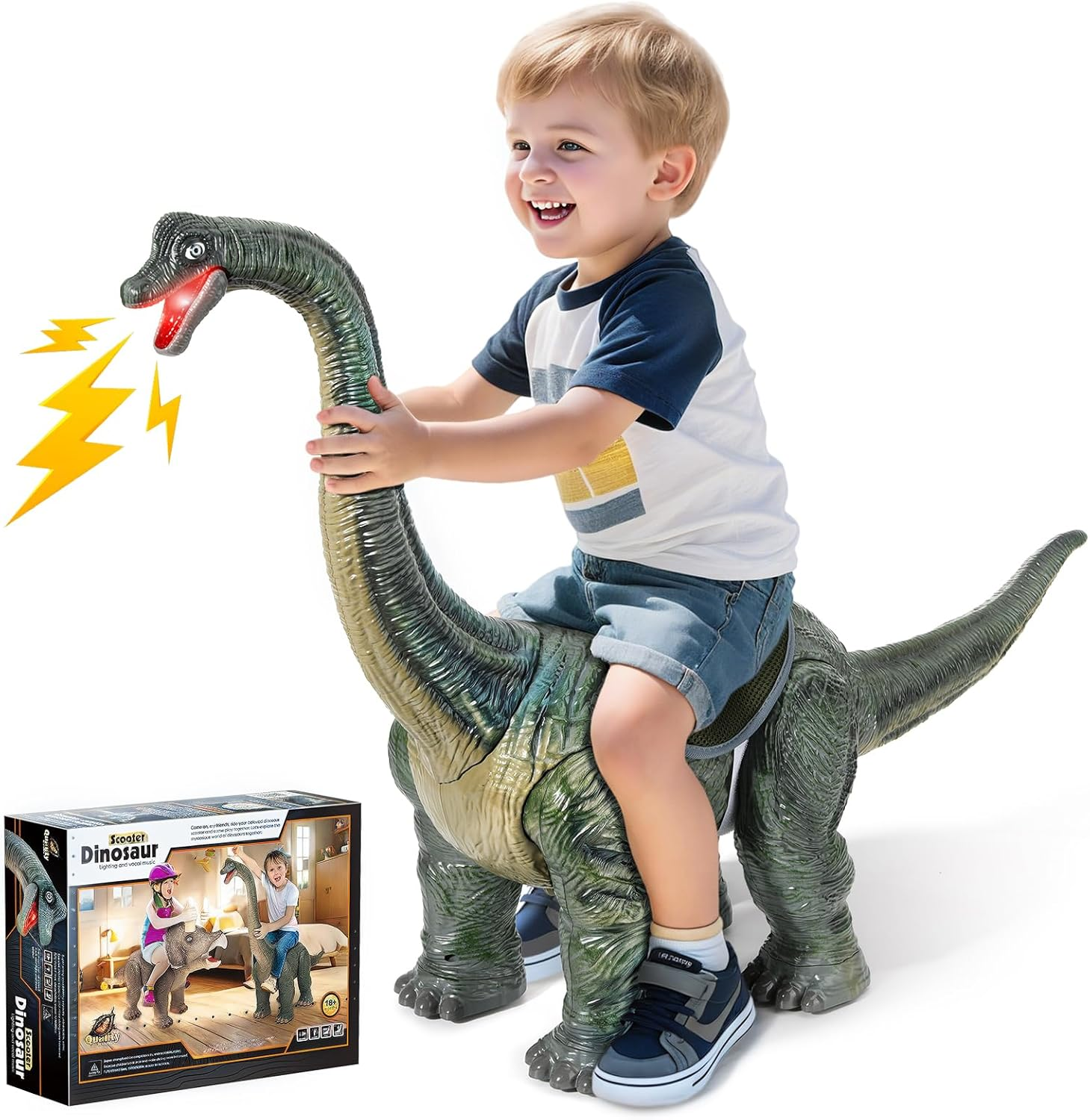 Twinkoo Realistic Brachiosaurus Push Car