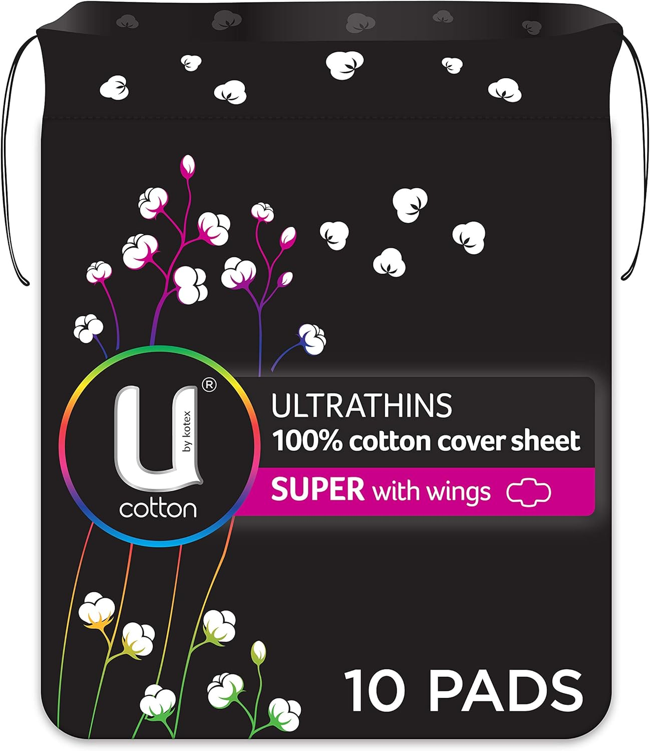 U by Kotex Sport Ultrathin Pads Super with Wings 10 Pack - Picture 10 of 13