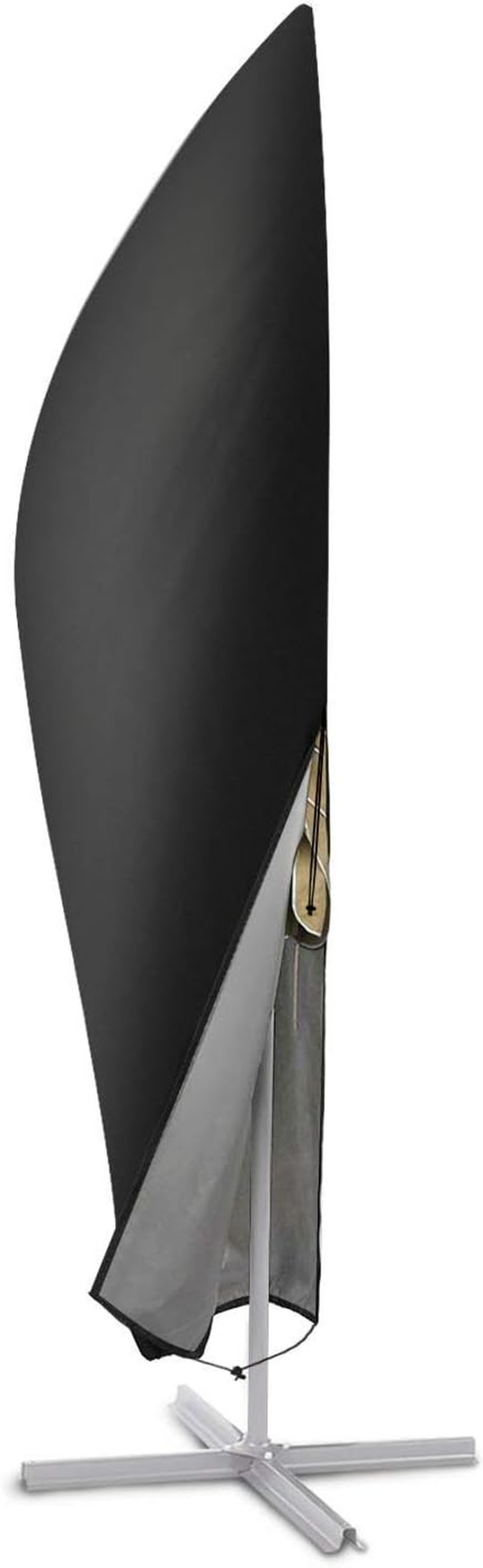 Cantilever Umbrella Cover for 7-11 Ft, Patio Covers with Zipper, Waterproof Sunscreen Protection, All-Weather Cover with Storage Bag for Large Outdoor Umbrellas