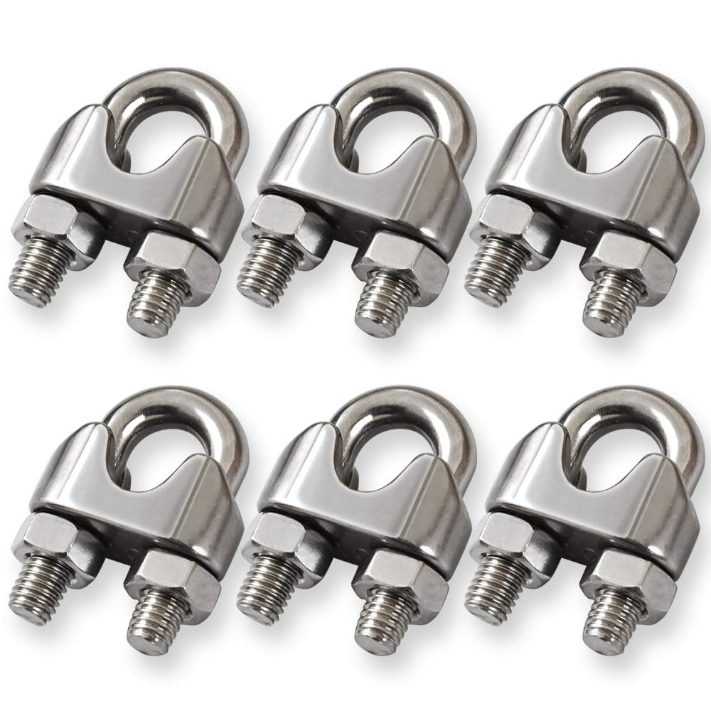 M10 Stainless Steel Wire Rope Cable Clip Clamp, 3/8 Inch U 13 thumbnail image